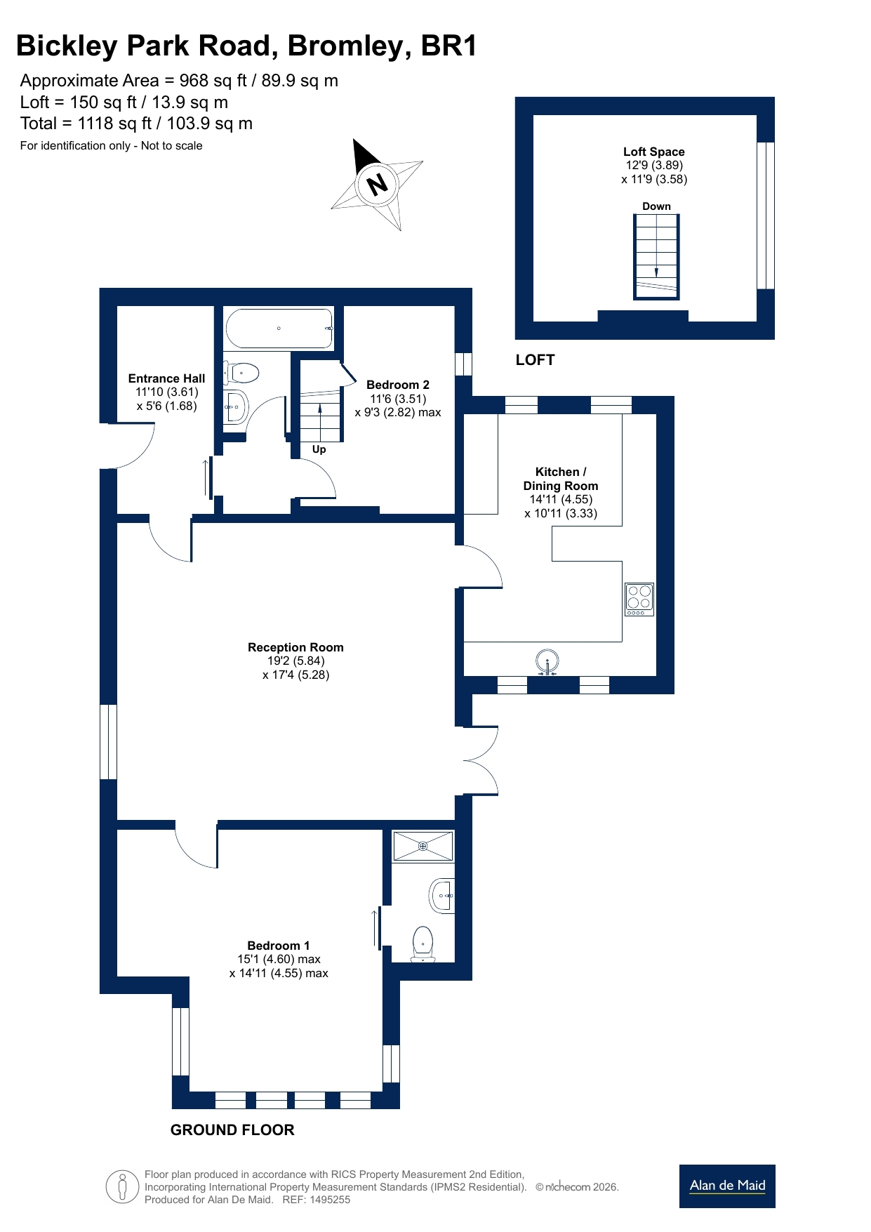 Flat 1, Bromley floorplan