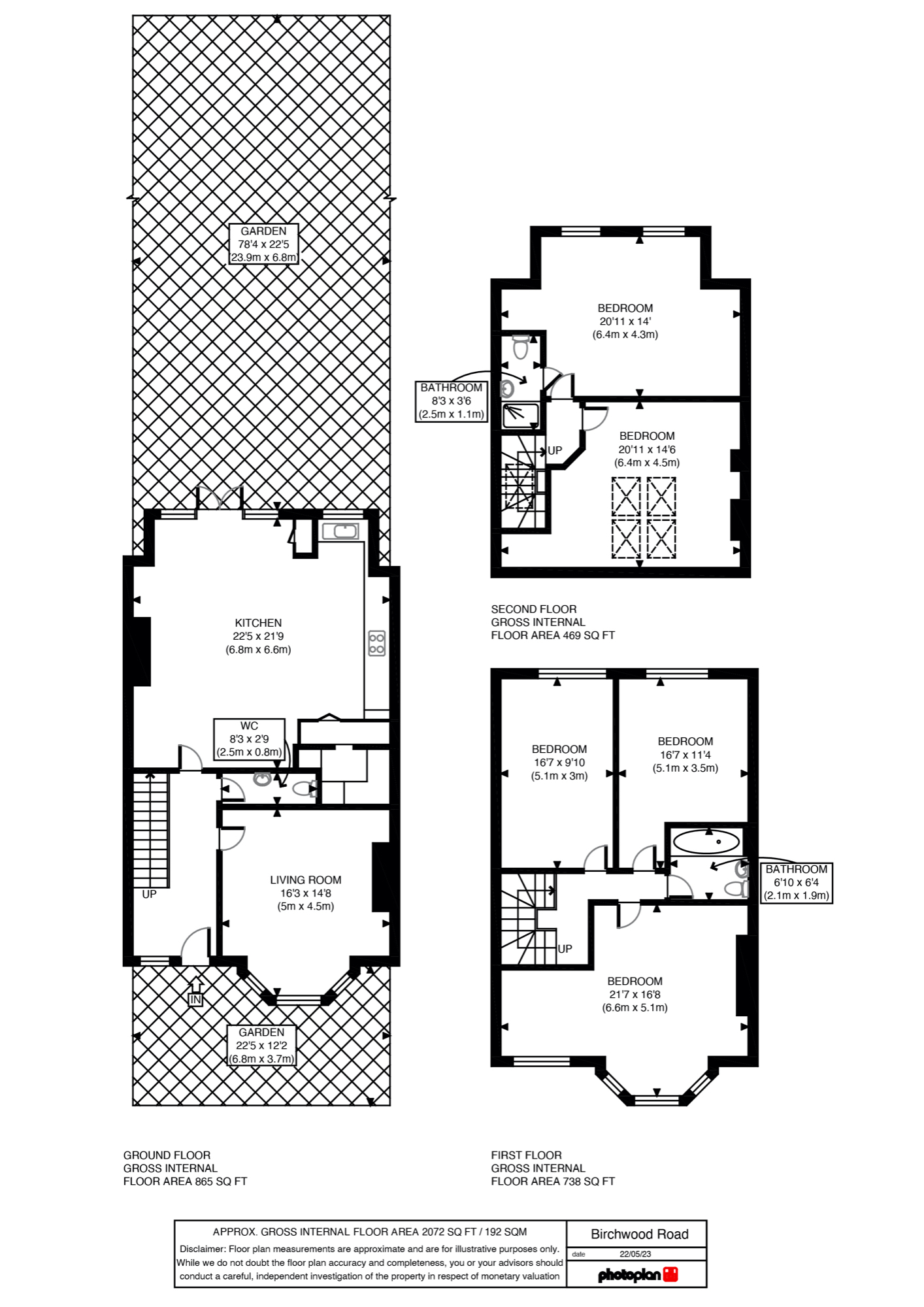 Birchwood Road, London SW17, 5 bedroom terraced house for sale