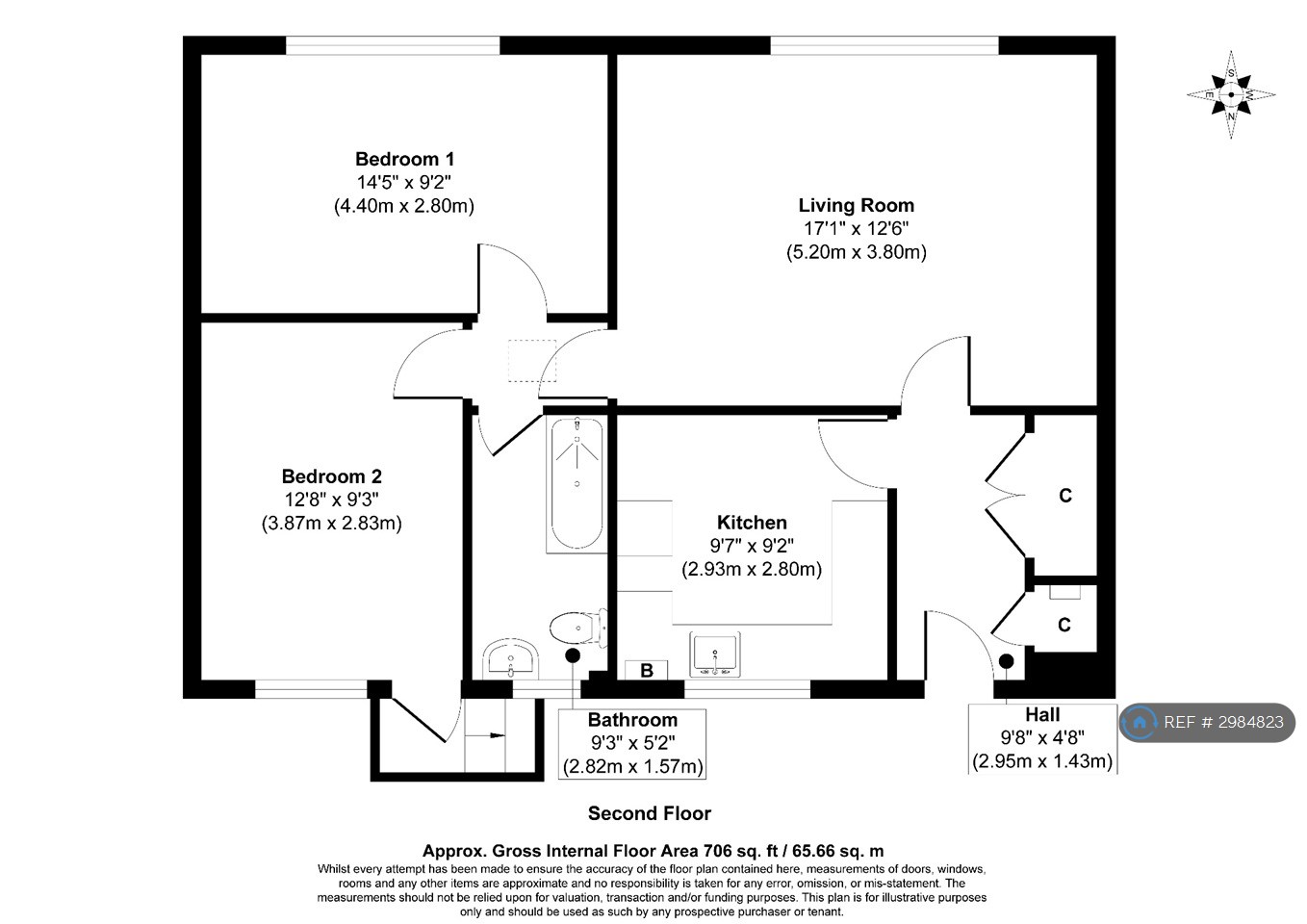 Winters Court, Kings Avenue, Corsham floorplan