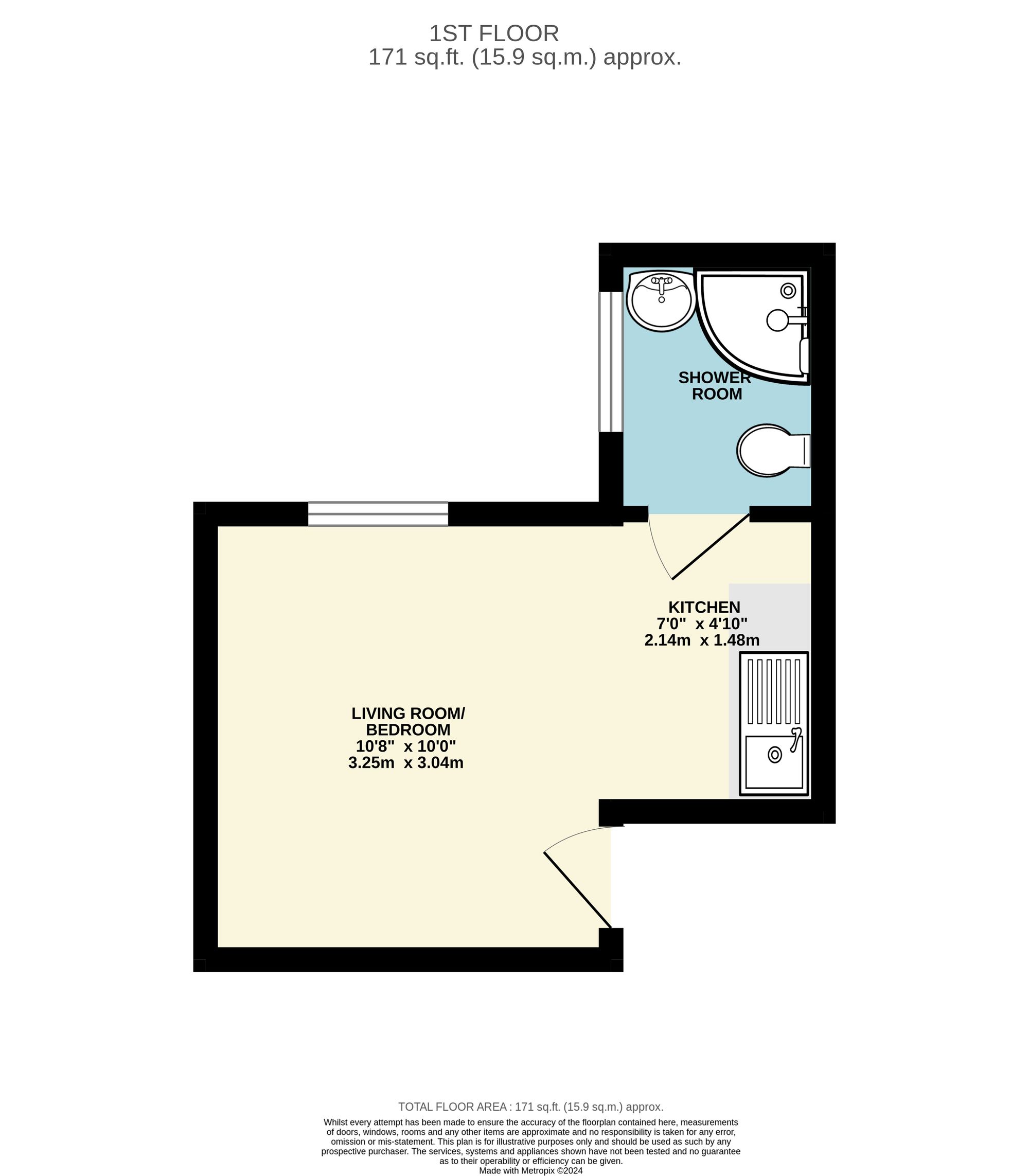 Flat 1 Sheila House, 28 St. Mary Street, Bridgwater floorplan