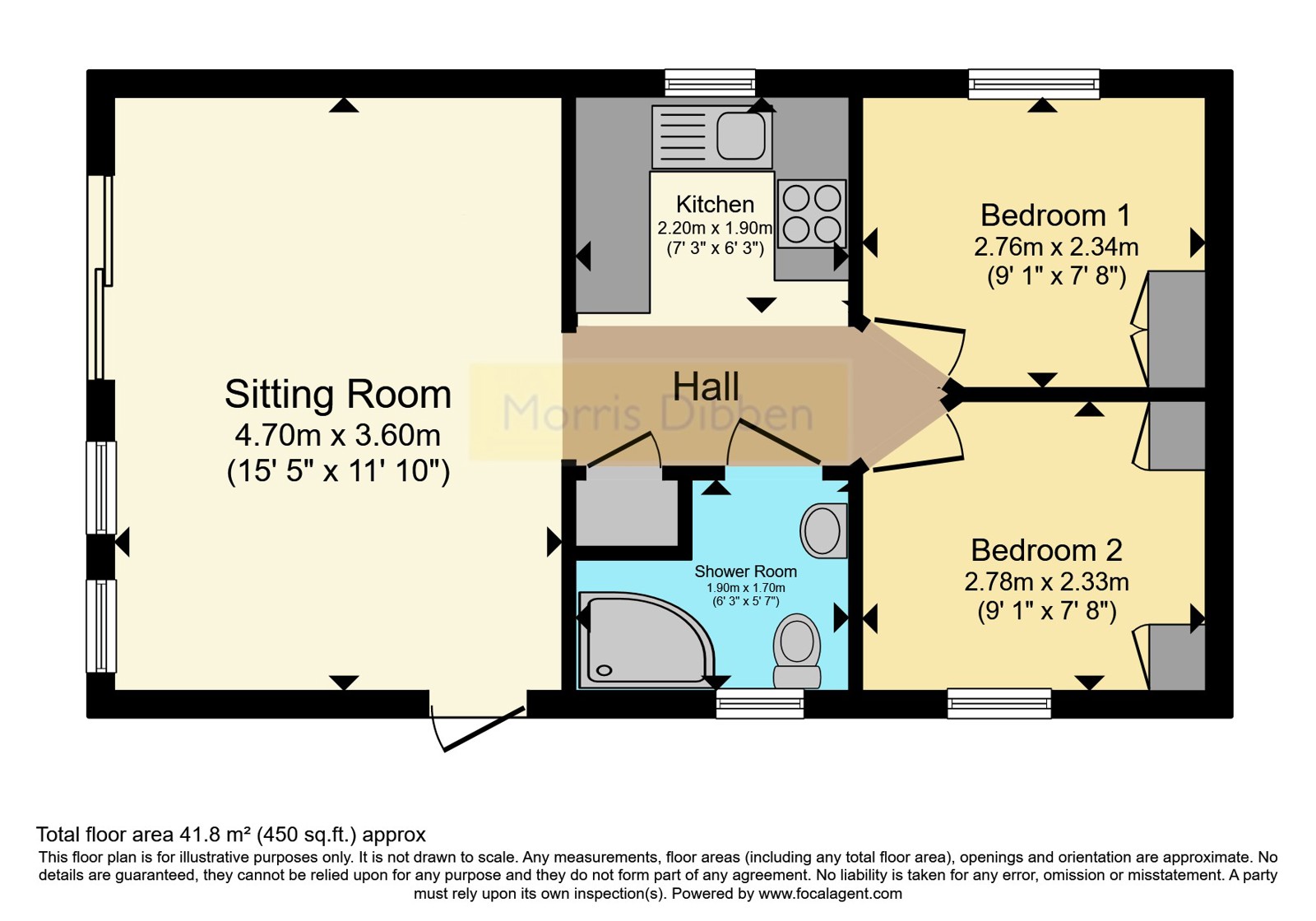 C9, Meadow Bay Holiday Park, Hampshire floorplan