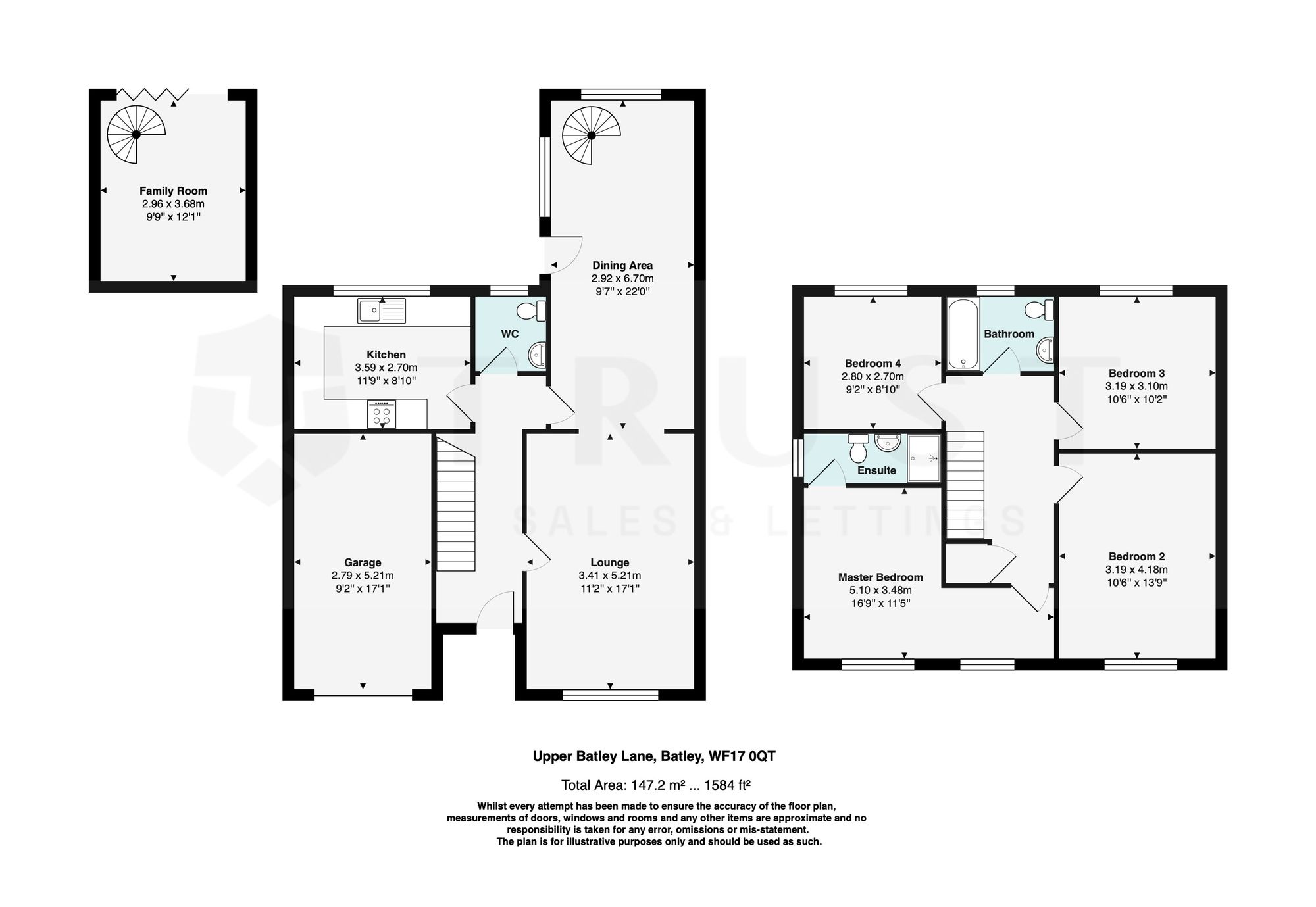 127 Upper Batley Lane, Batley floorplan