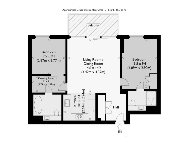 2 Bedrooms Flat to rent in Freshwater Apartments, Plimsoll Building, 1 Handyside Street N1C