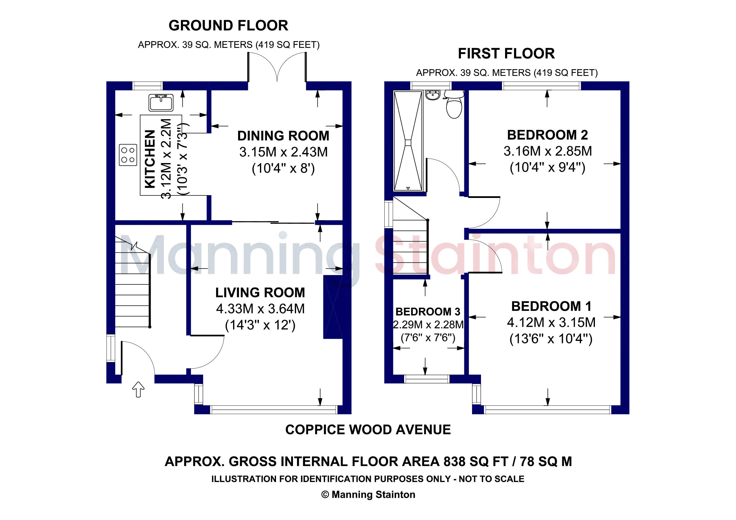 91, Coppice Wood Avenue, Leeds floorplan