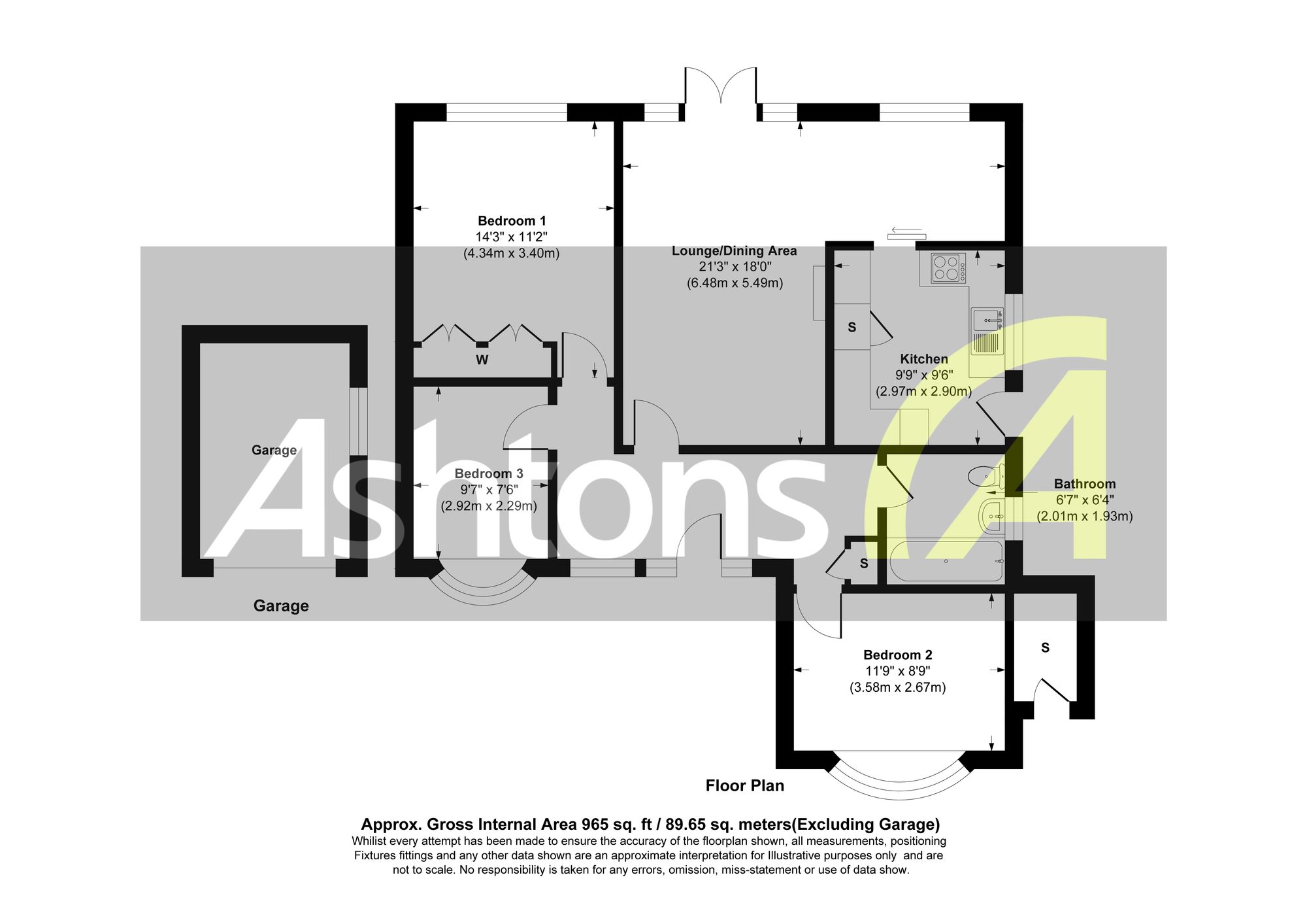 41 The Meadows, Prescot floorplan