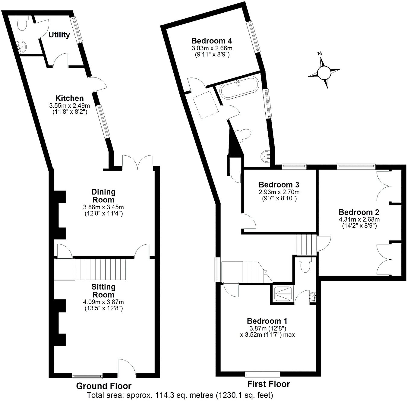 11, New Street, Cullompton floorplan