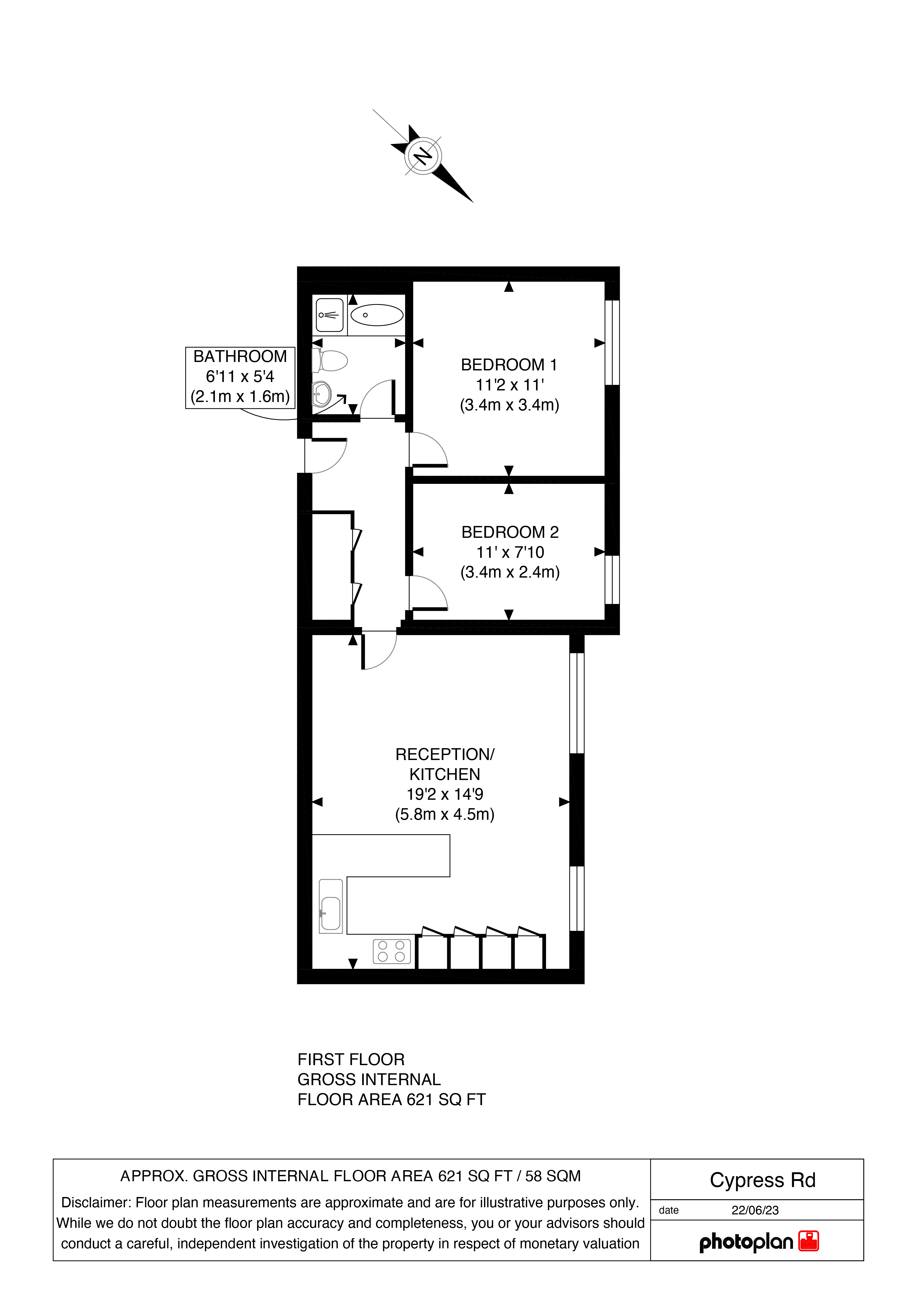 2, Cypress Lodge, Upper Norwood floorplan