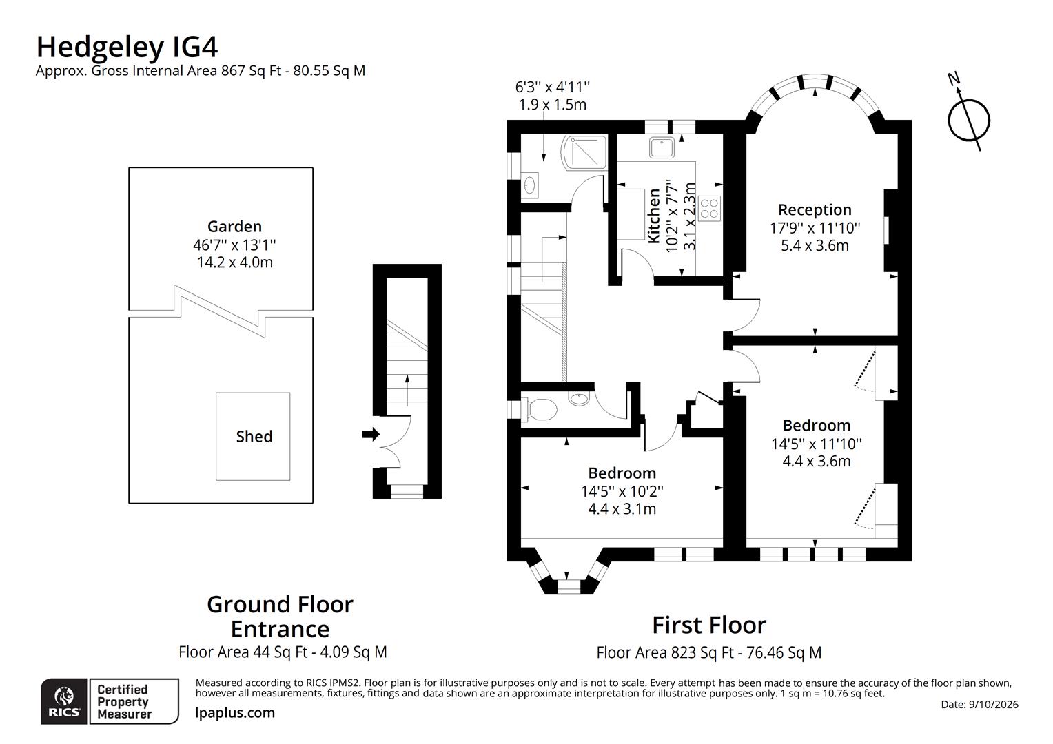 12, Hedgeley, Ilford floorplan