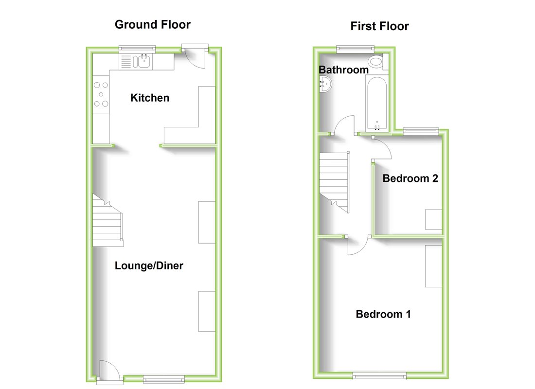 2 Bedrooms Terraced house for sale in Sunnyside, Stansted CM24