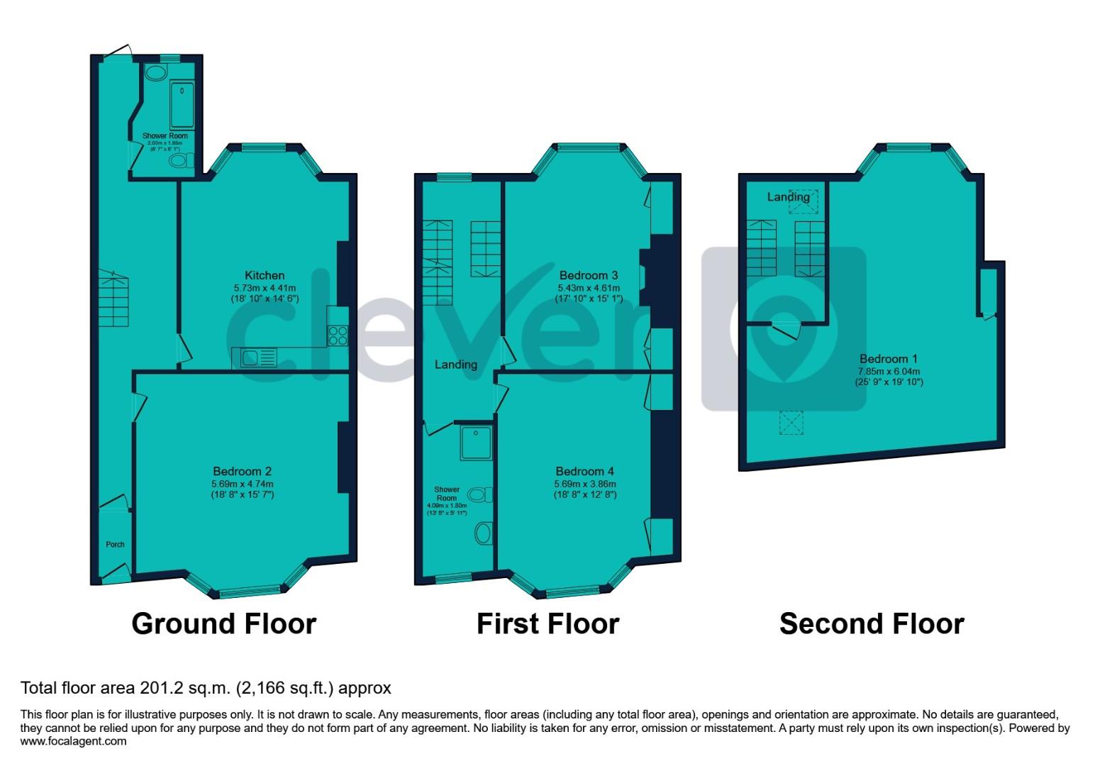 70, Lisson Grove, Plymouth floorplan