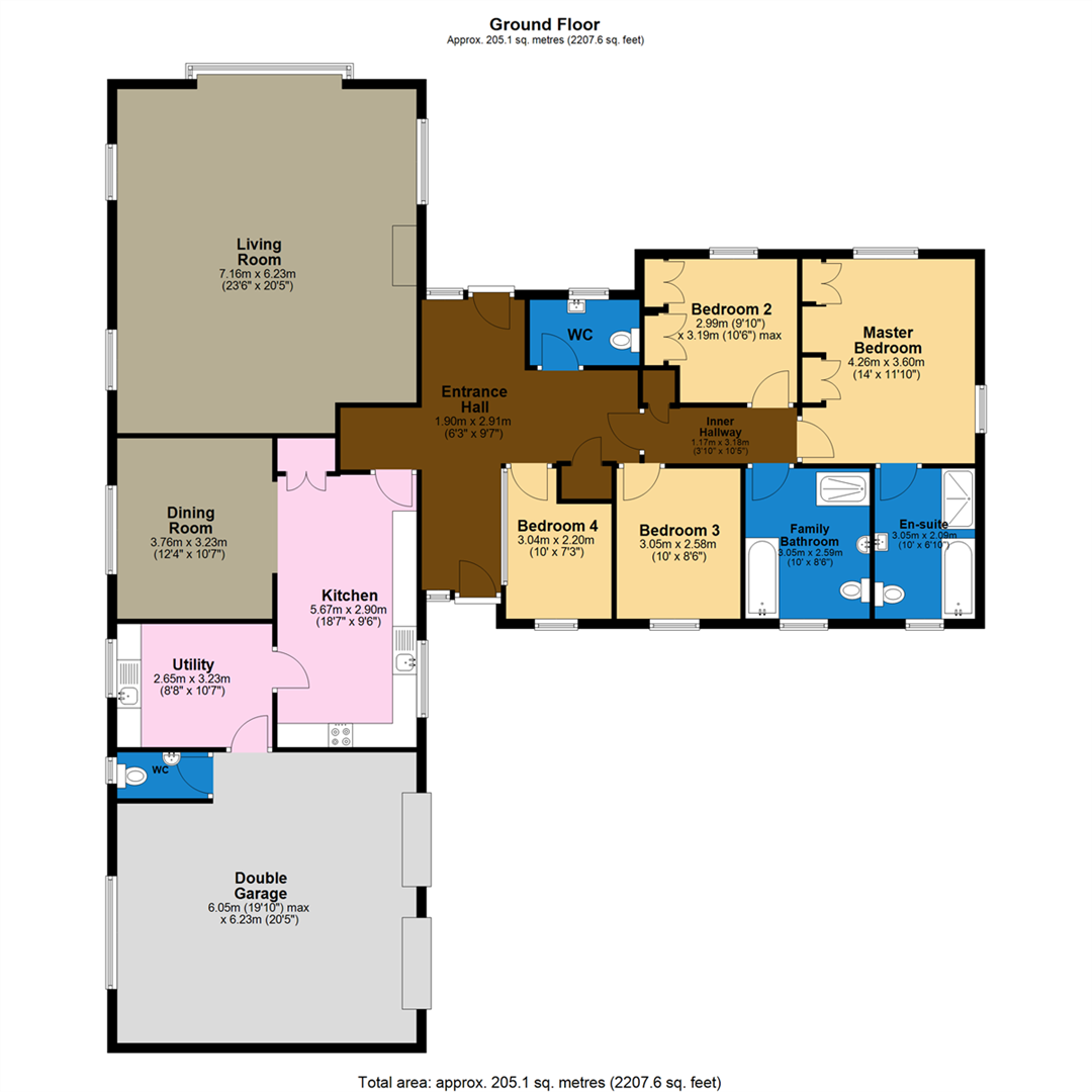 Chestnuts, Brauncewell, Lincoln floorplan