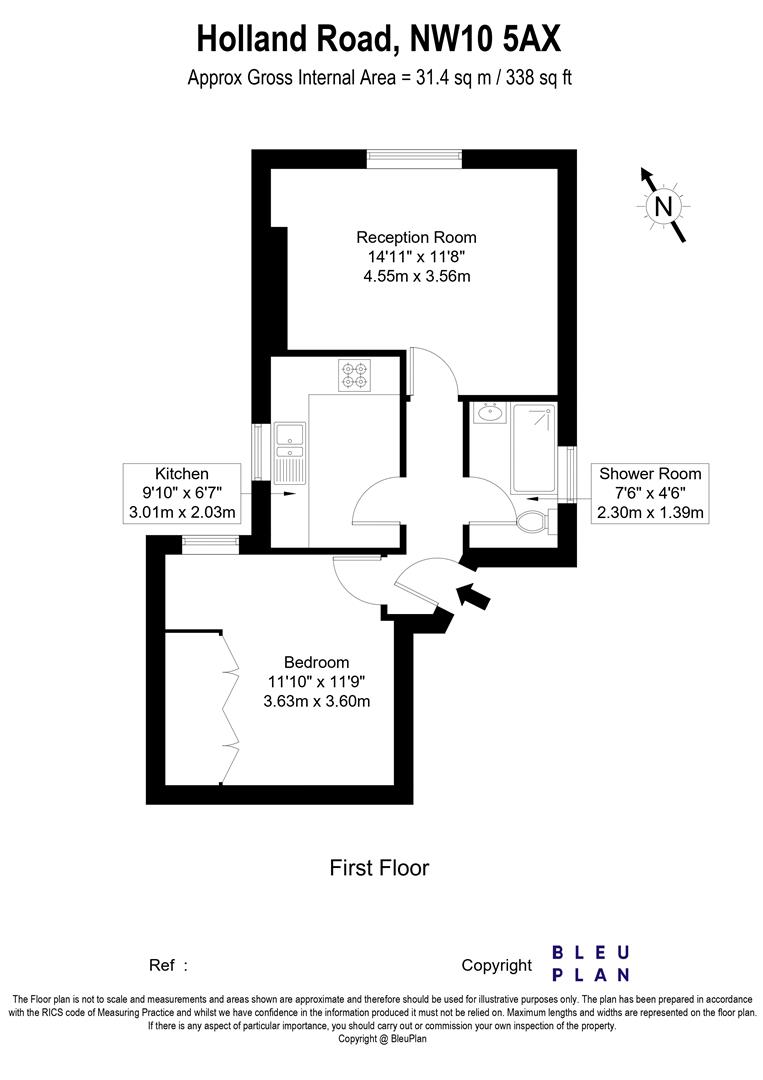 161b, Holland Road, London floorplan
