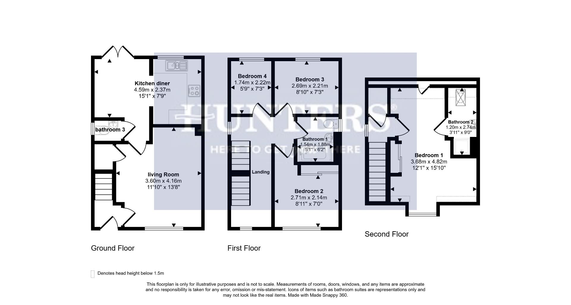 1, Mill Race Lane, Bradford floorplan