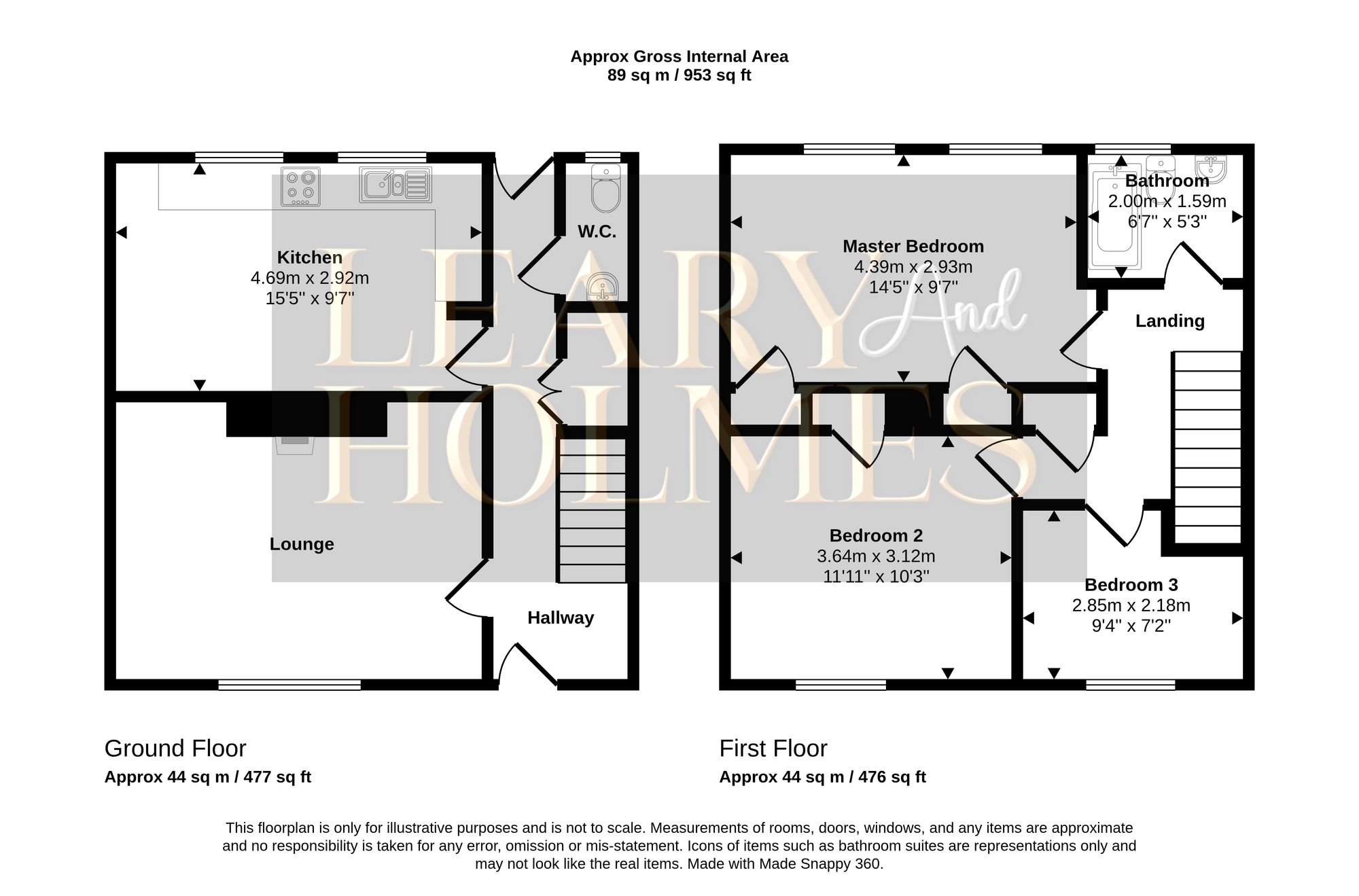 58 St. Oswalds, Hebburn floorplan