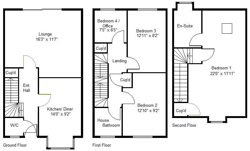 44, Lake View, Doncaster floorplan