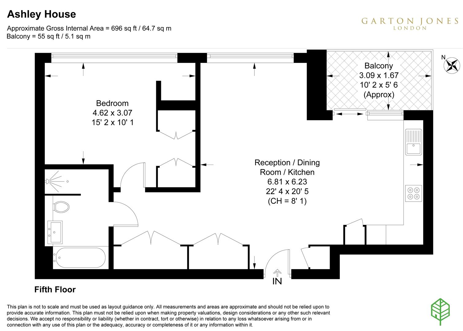 30, Ashley House, Westminster floorplan