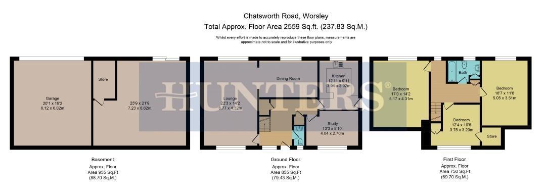 3 Bedrooms Detached house for sale in Chatsworth Road, Worsley, Manchester M28