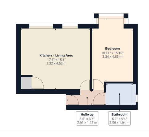 Flat 1 Fern Court, Ferndale Road, Ashford floorplan
