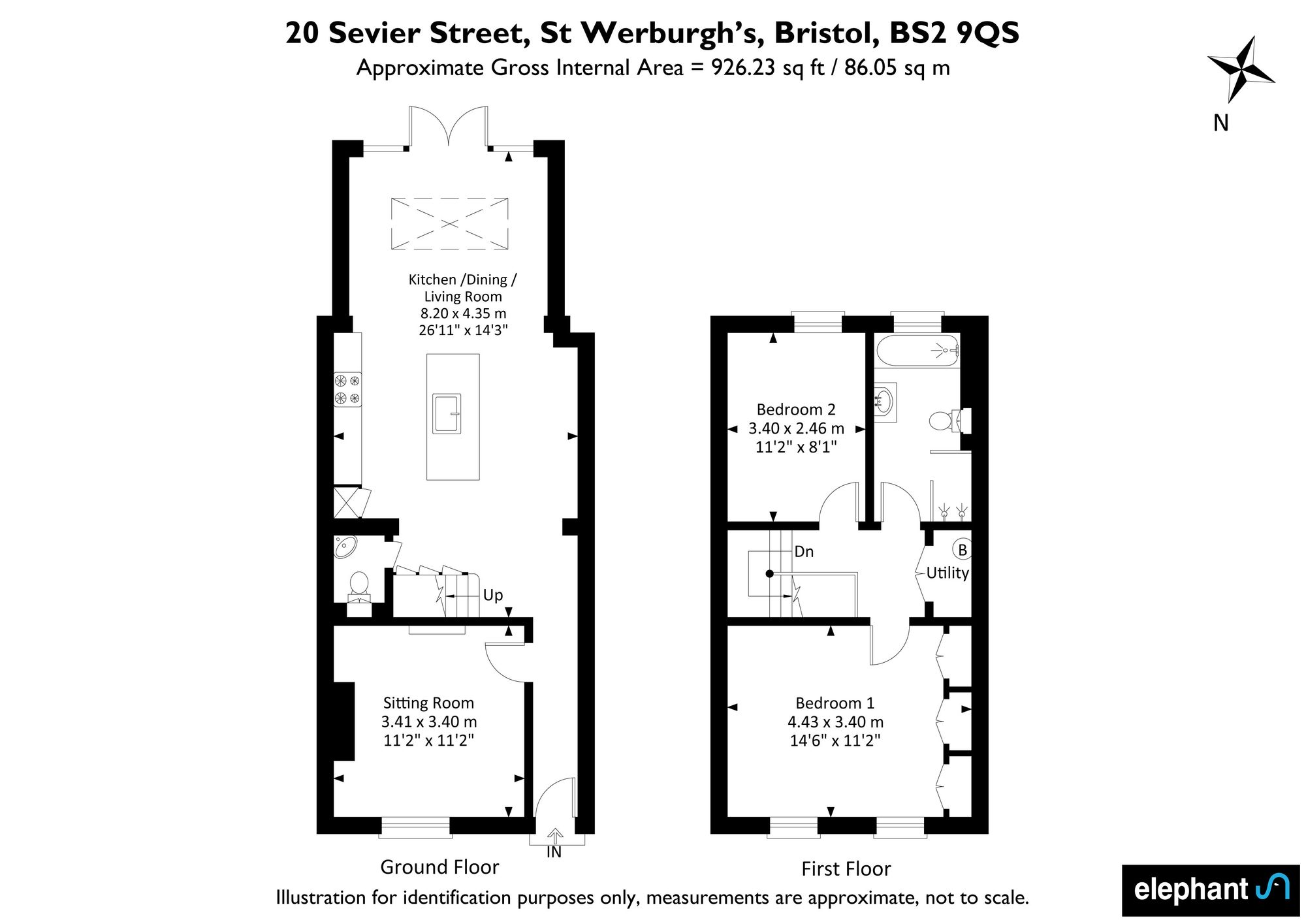 20 Sevier Street, Bristol floorplan