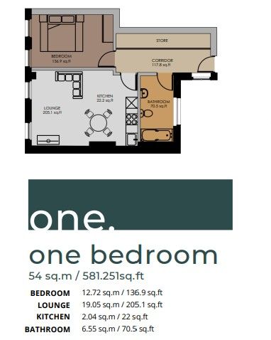 Flat 1, Avenir Heights, Coulsdon floorplan