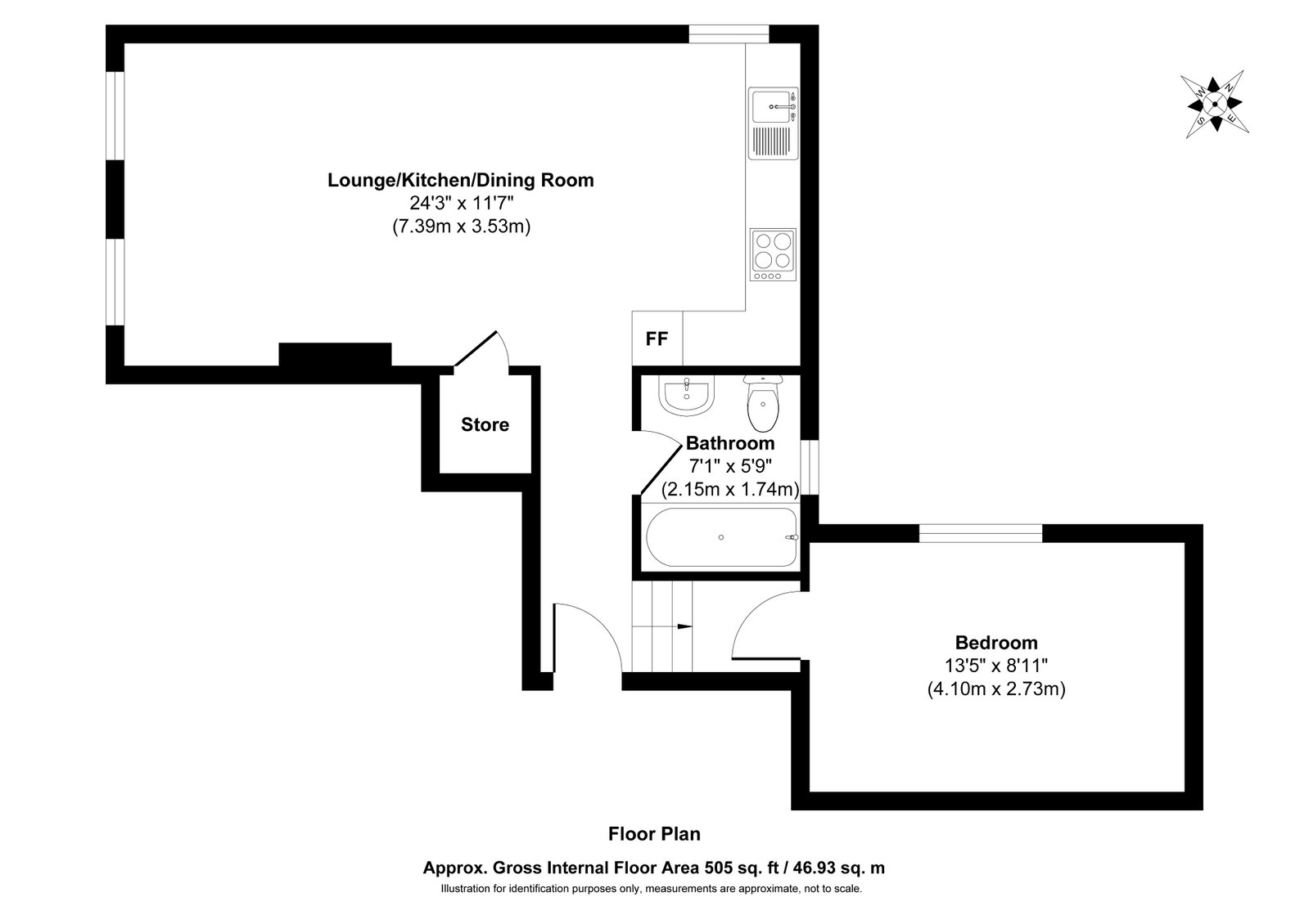Railway House ,4, Railway Close, Dover floorplan