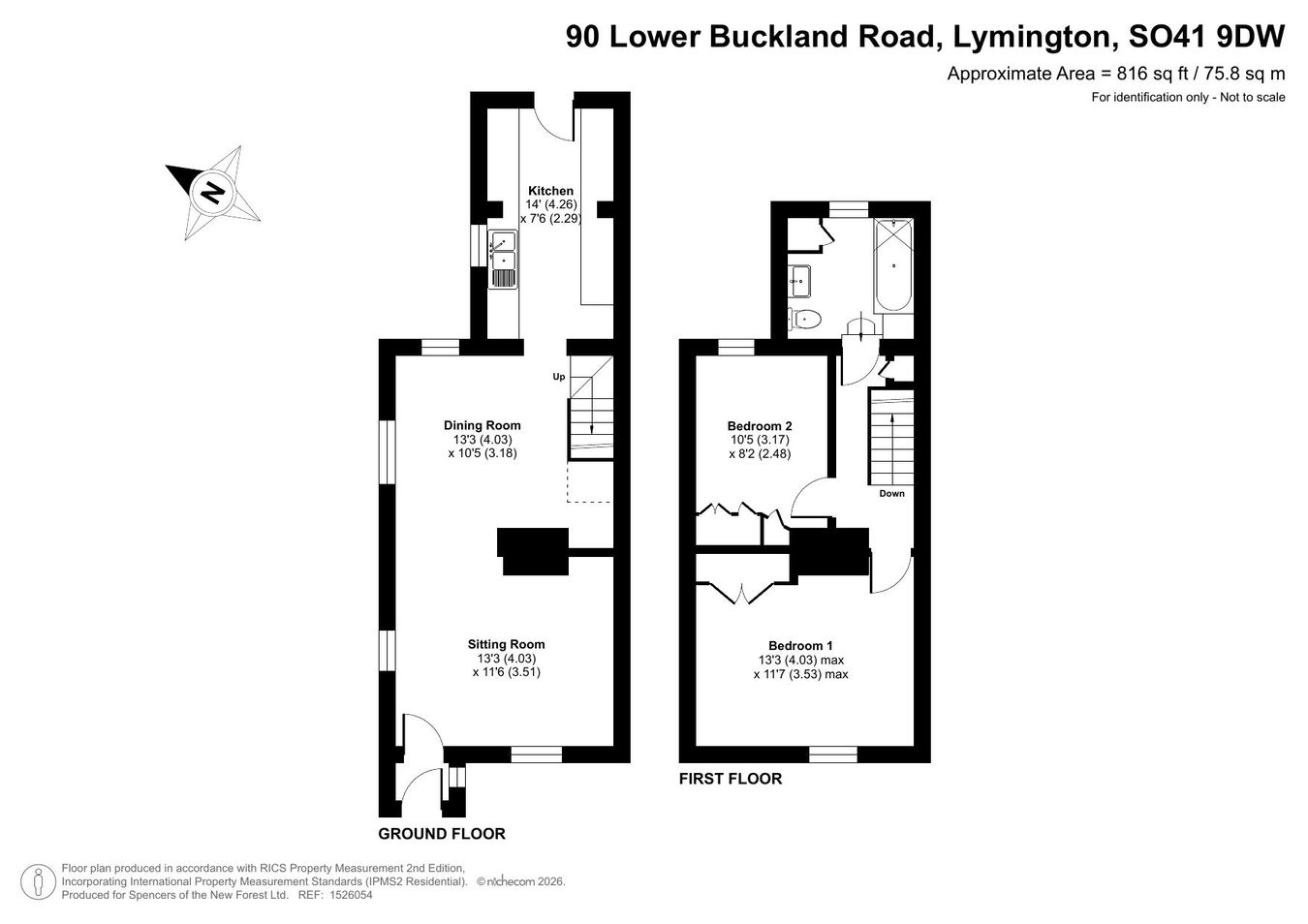 90, Lower Buckland Road, Lymington floorplan