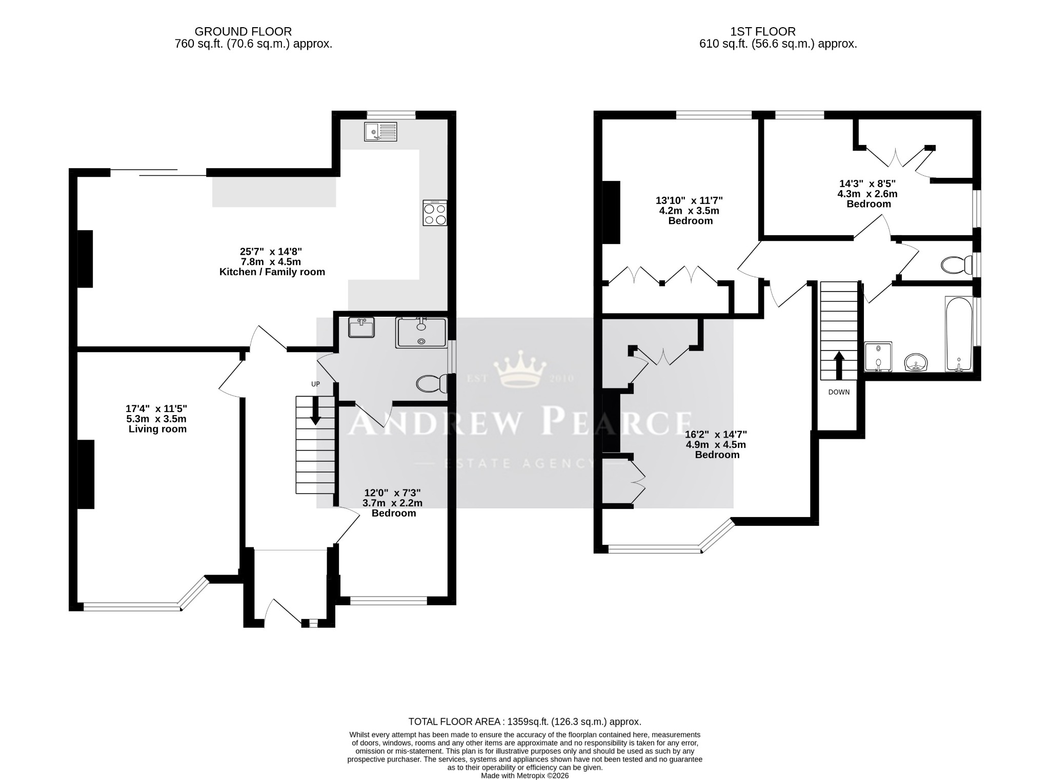 78 The Avenue, Pinner, Middlesex floorplan