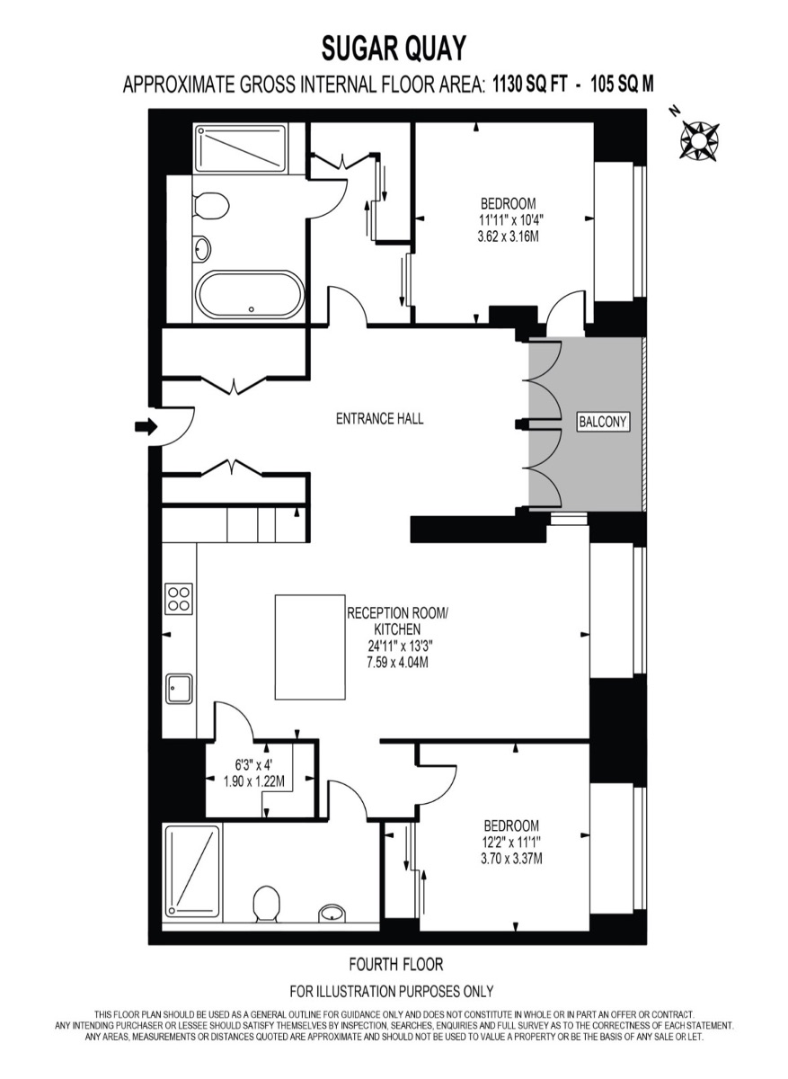 143 Sugar Quay, London floorplan