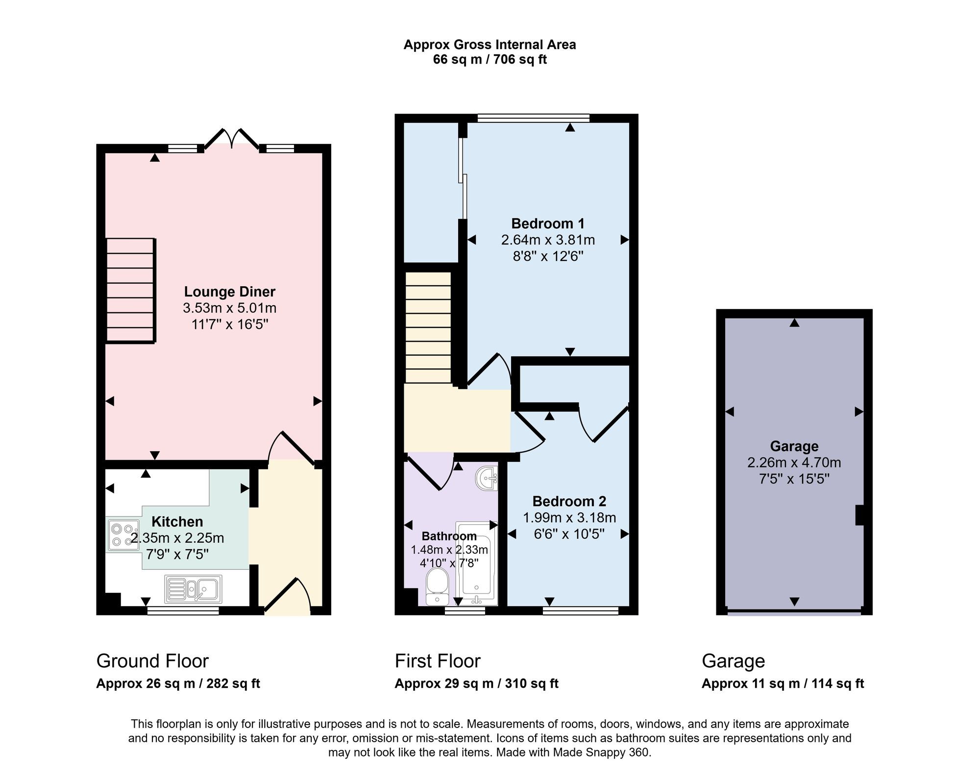 23 Angelica Gardens, Eastleigh floorplan