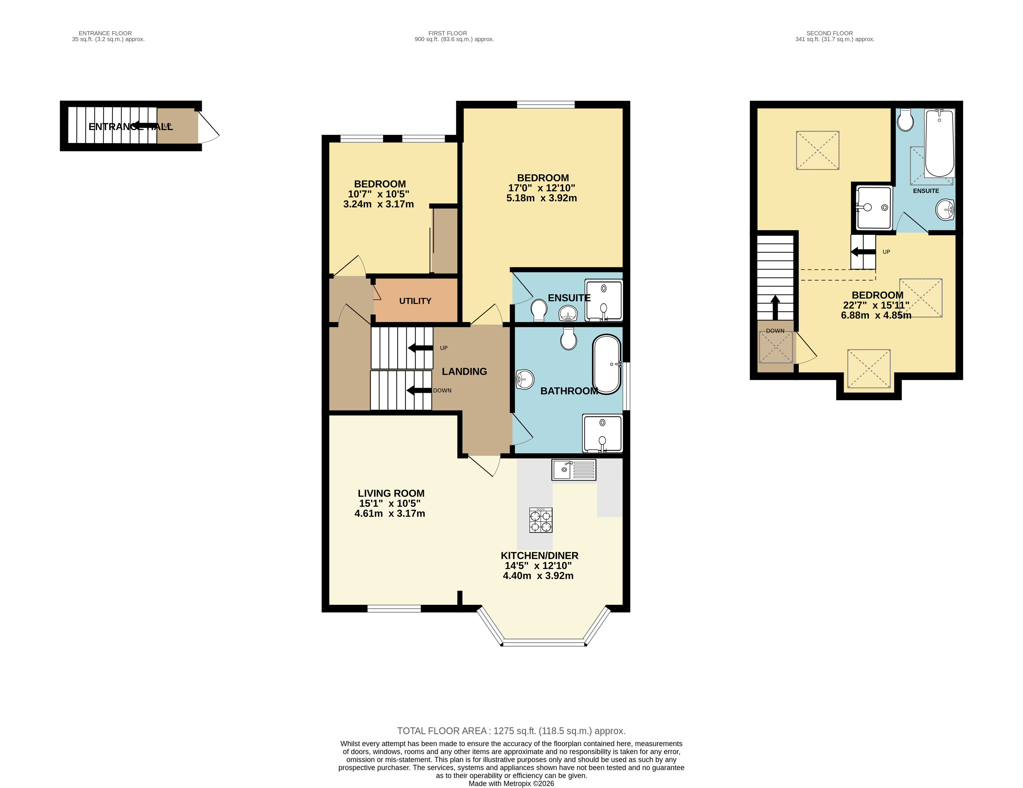Upper Maisonette, 30, Salisbury Road, Bristol floorplan