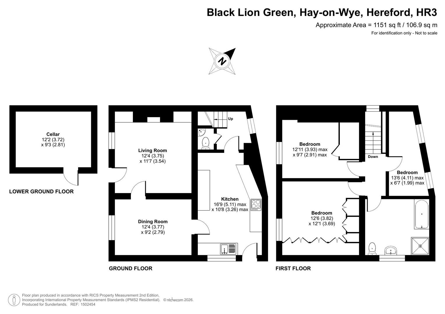 9, Black Lion Green, Hereford floorplan