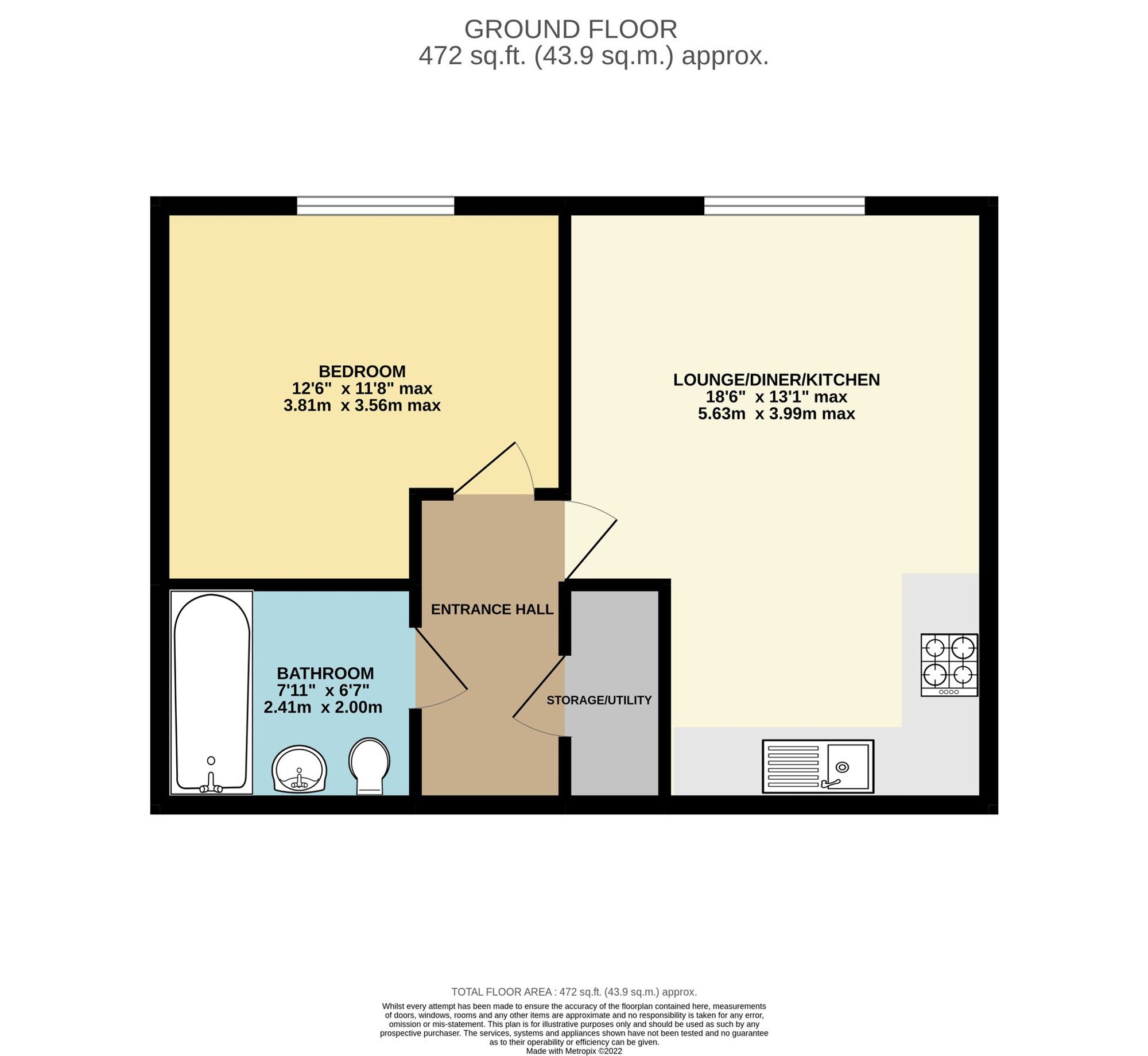 Apt 16, Sovereign Point, Sheffield floorplan