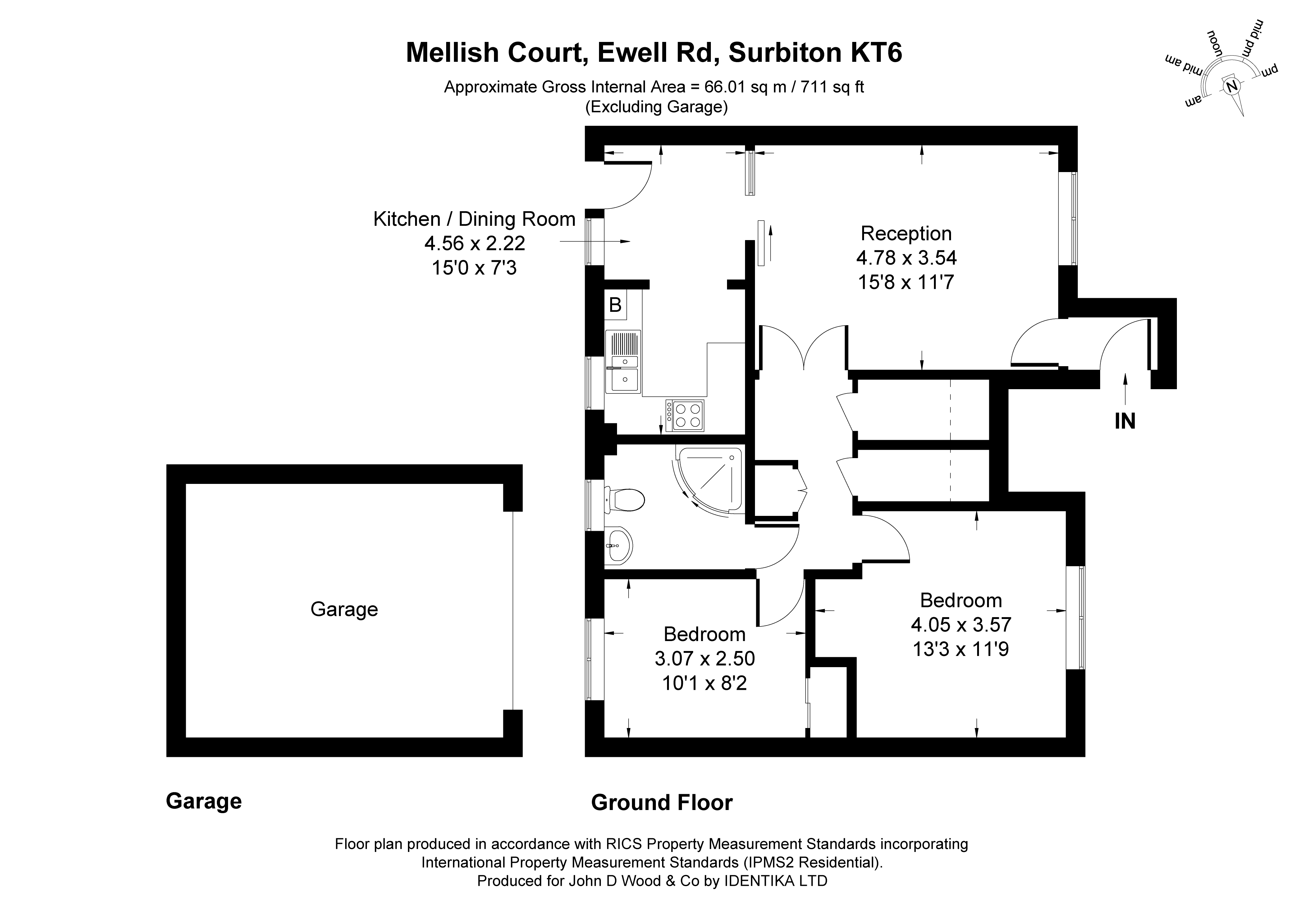 9 Mellish Court,, Ewell Road, Surbiton floorplan
