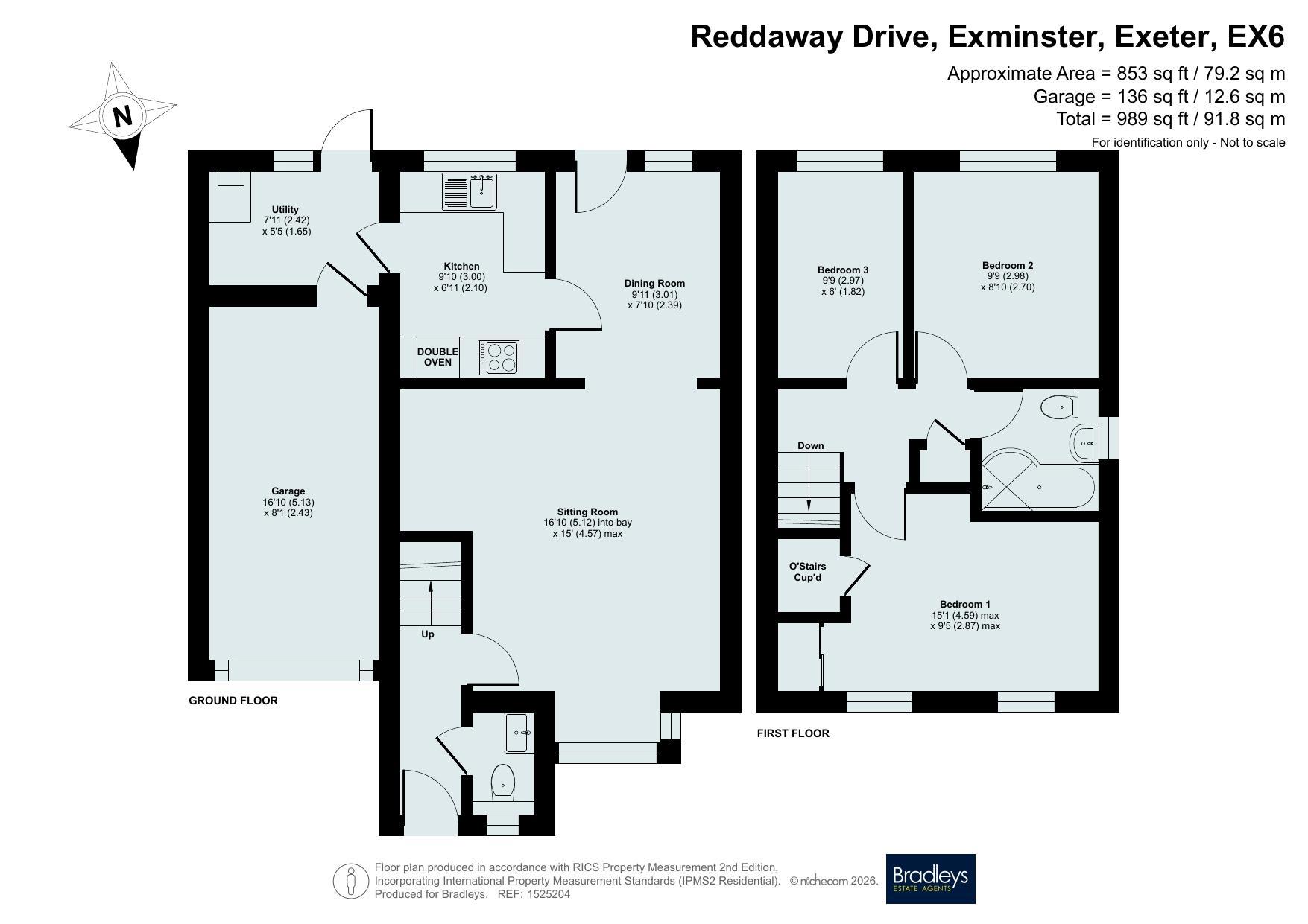 Reddaway Drive, Exeter floorplan