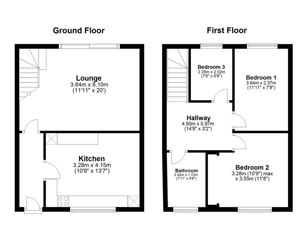 3 Bedrooms Terraced house to rent in Northleigh Close, Loose, Maidstone ME15