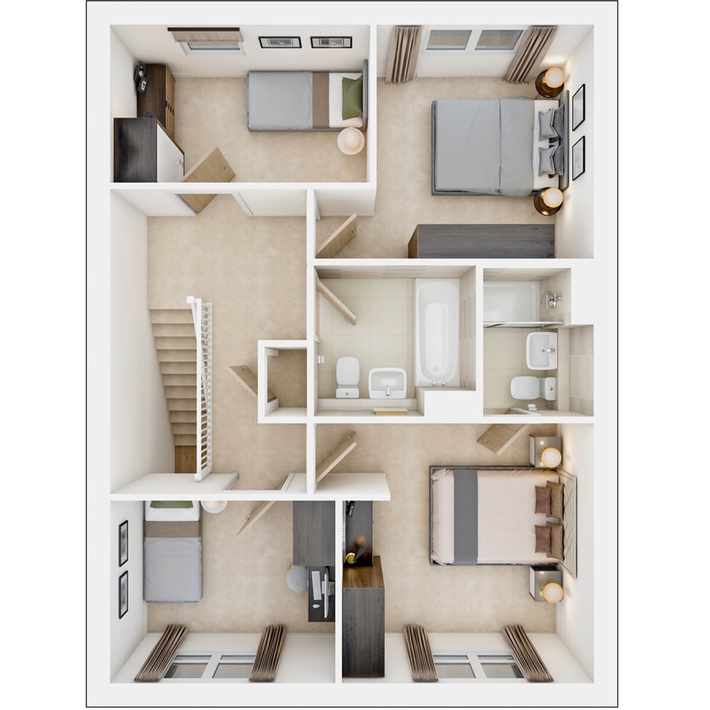 The Colford - Plot 119, Woodlands, Old Vicarage Lane, South Marston floorplan