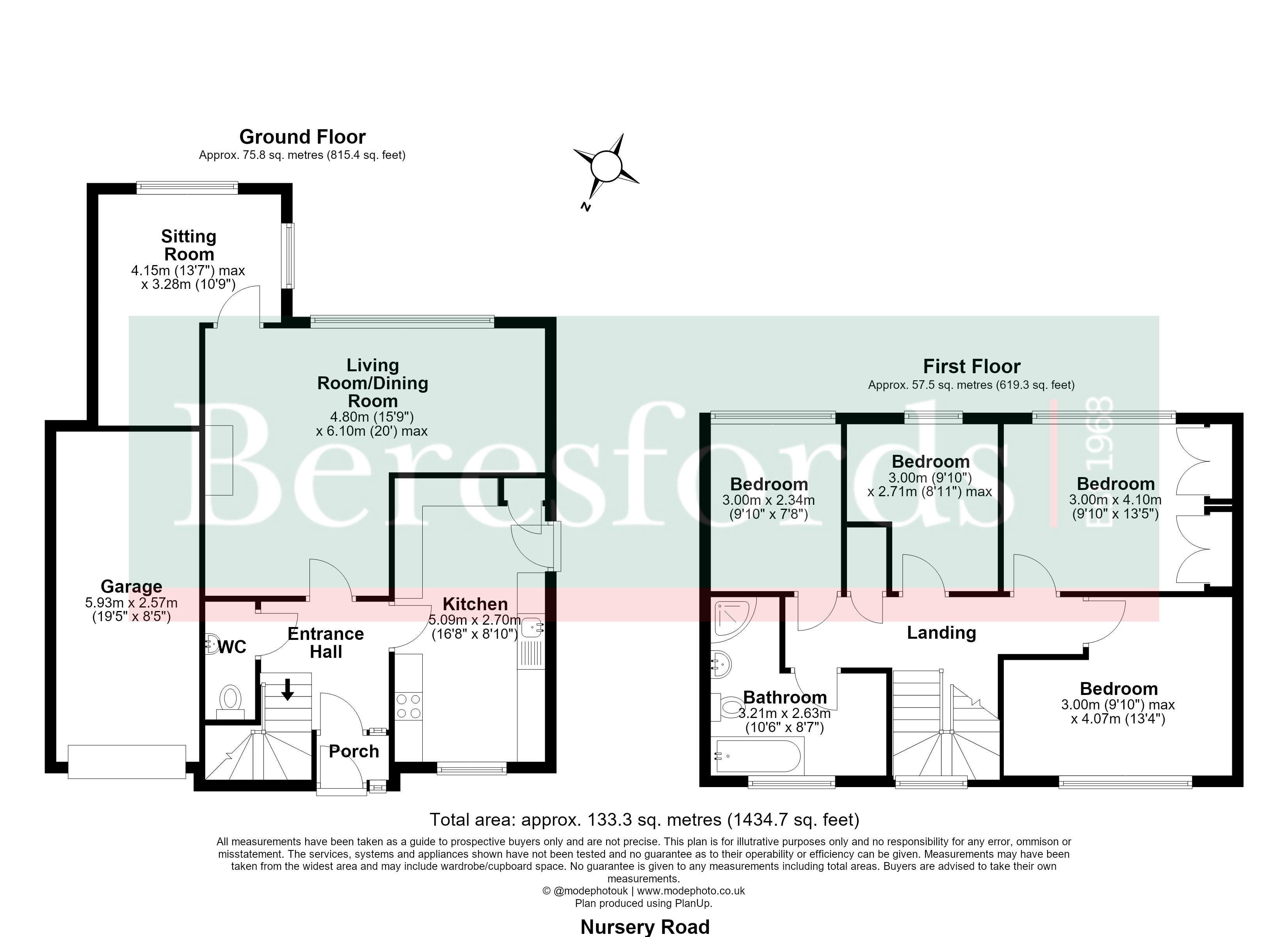 52, Nursery Road, Brentwood floorplan