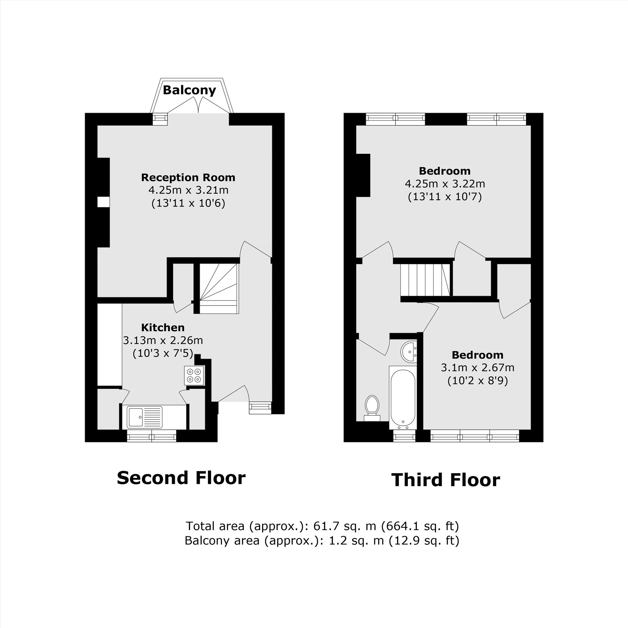 Flat 24 Micawber Court, Windsor Terrace, London floorplan