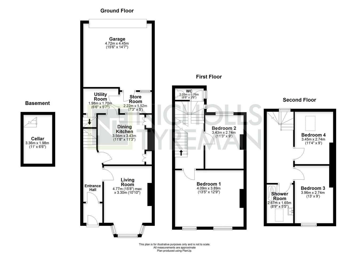 49, Franklin Road, Harrogate floorplan