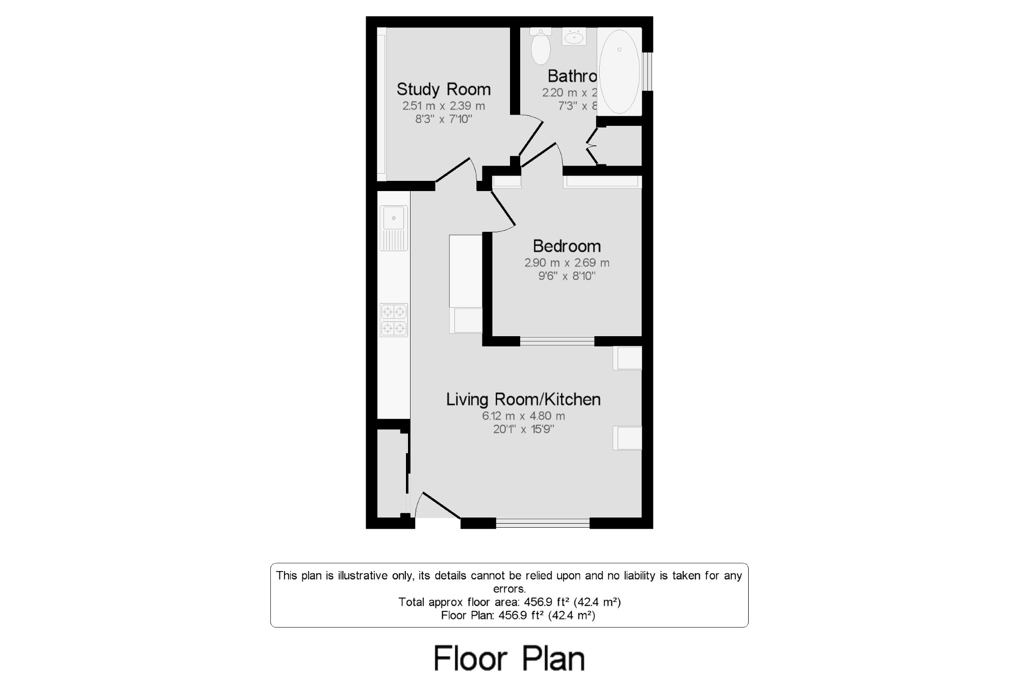 1 Bedrooms Flat for sale in 23 Clandon Road, Guildford, Surrey GU1