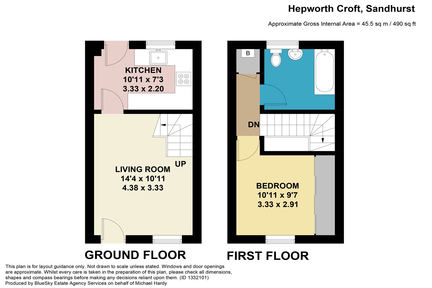 18 Hepworth Croft, College Town, Sandhurst floorplan