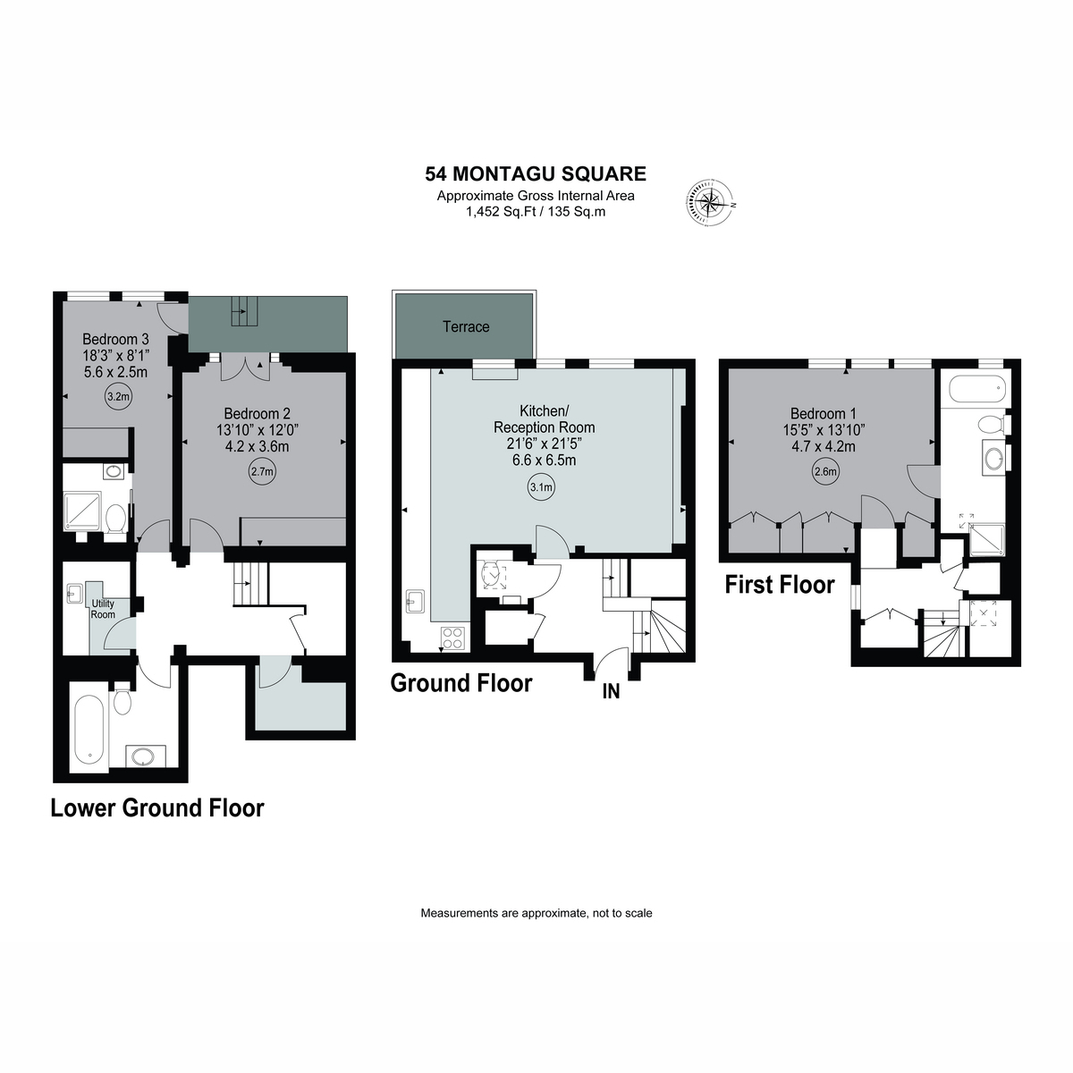 Montagu Square, London floorplan