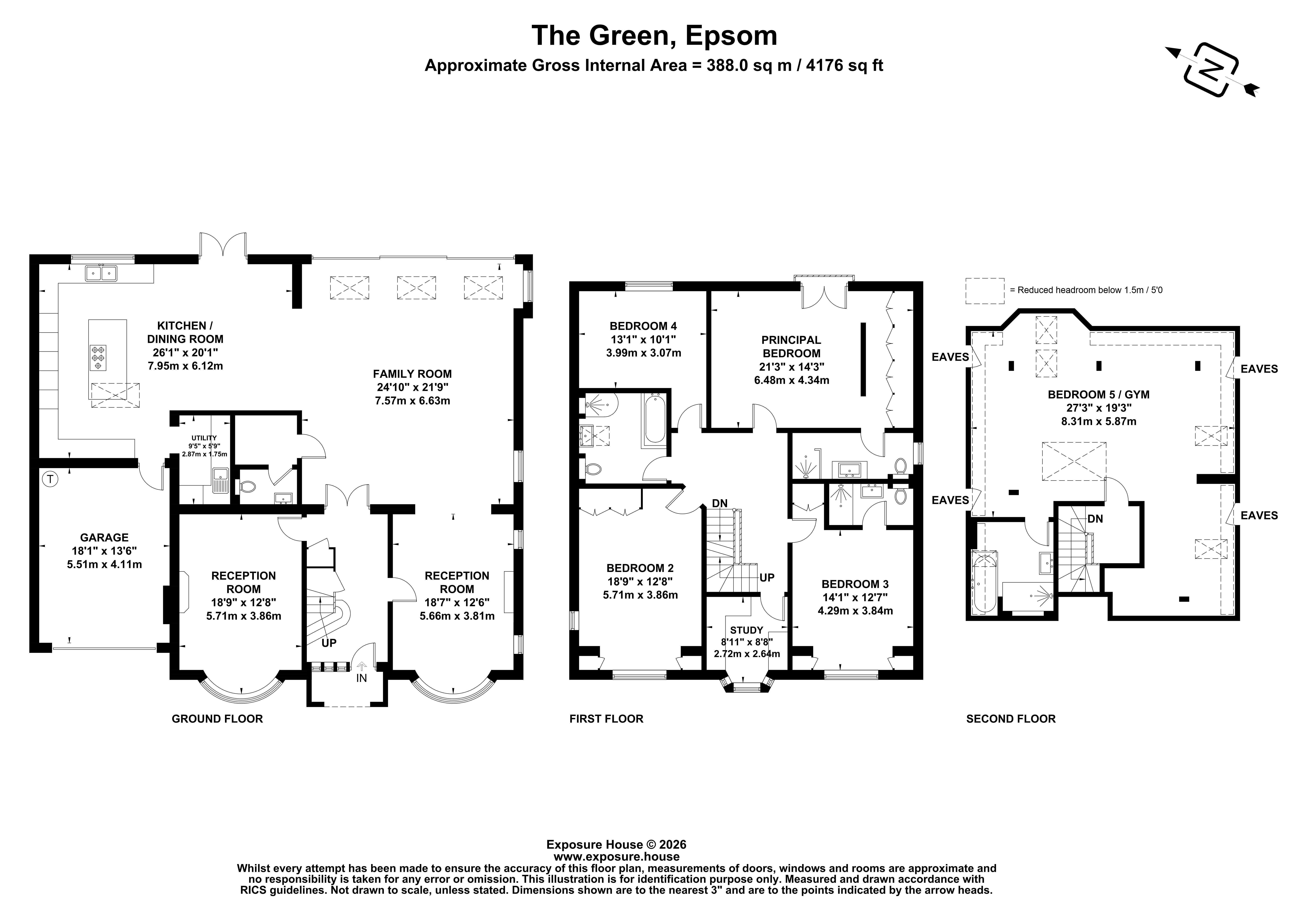 28, The Green, Epsom floorplan