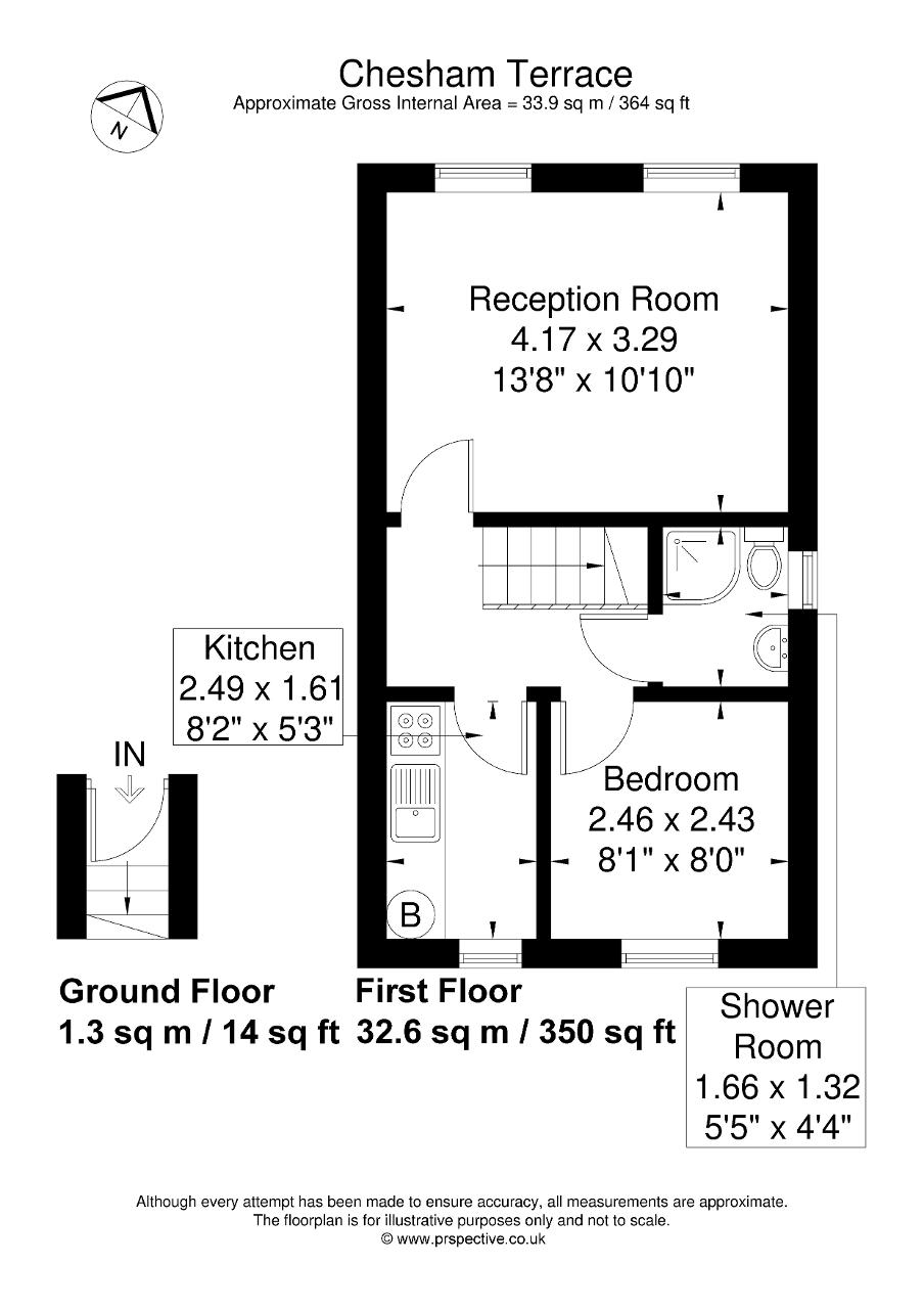 1a, Chesham Terrace, London floorplan