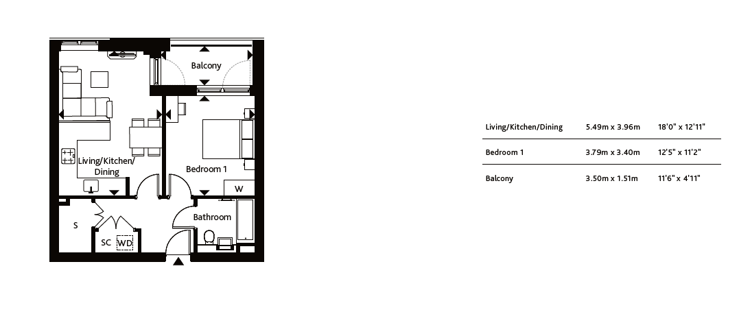Plot C902(75%) Flat 119 Axion House,, Square Roots Lewisham, London floorplan