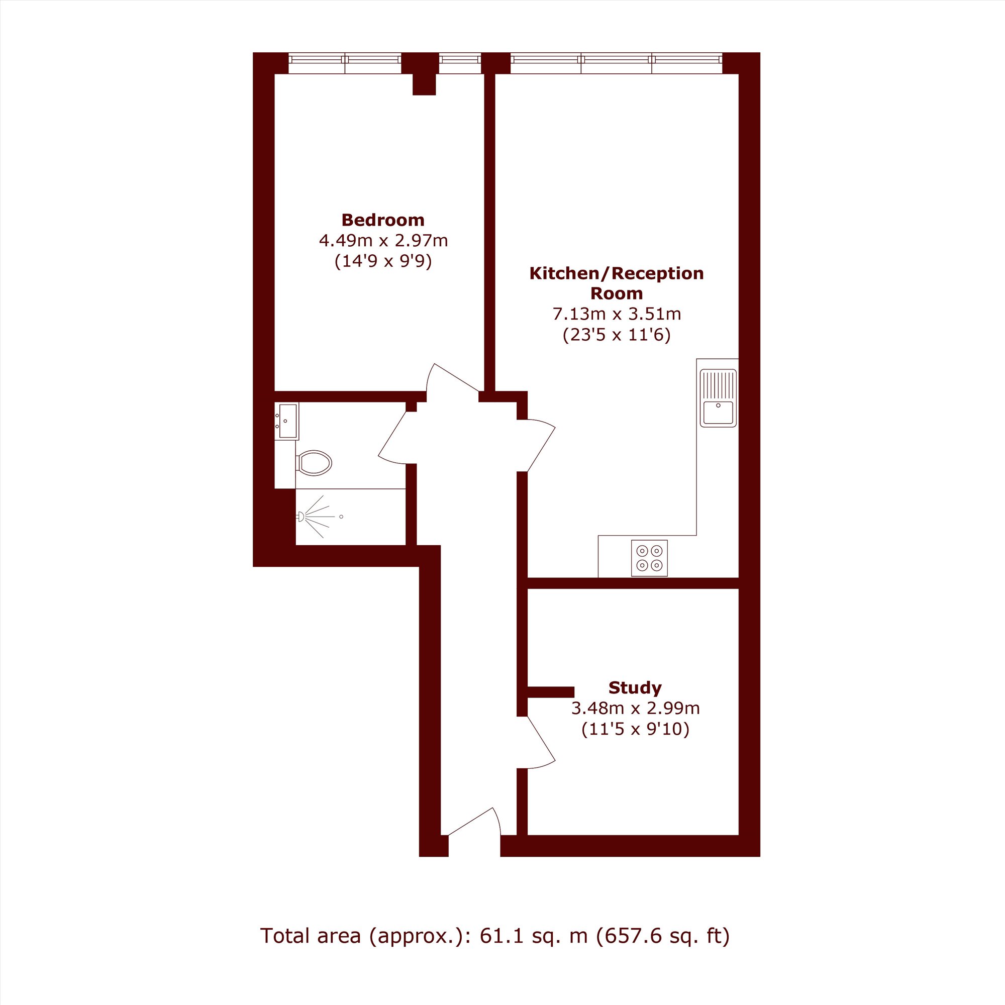 Worsley Bridge Road, London floorplan