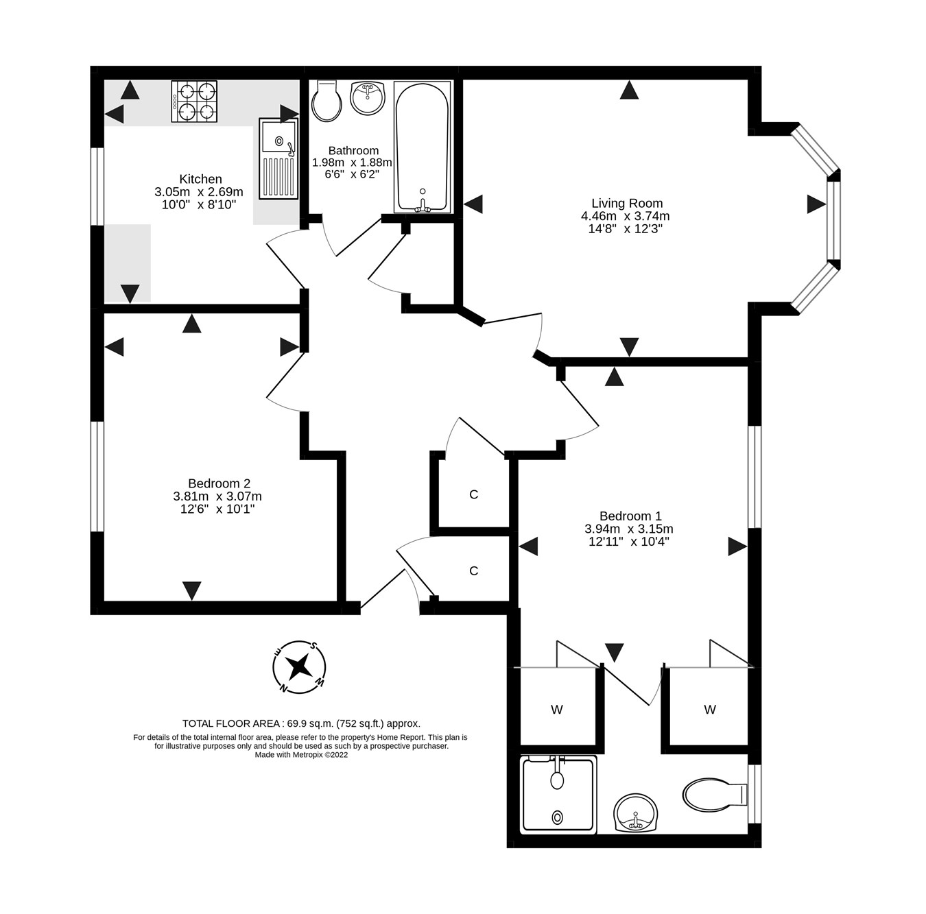 Osprey Crescent, Dunfermline KY11, 2 bedroom flat for sale 61147284