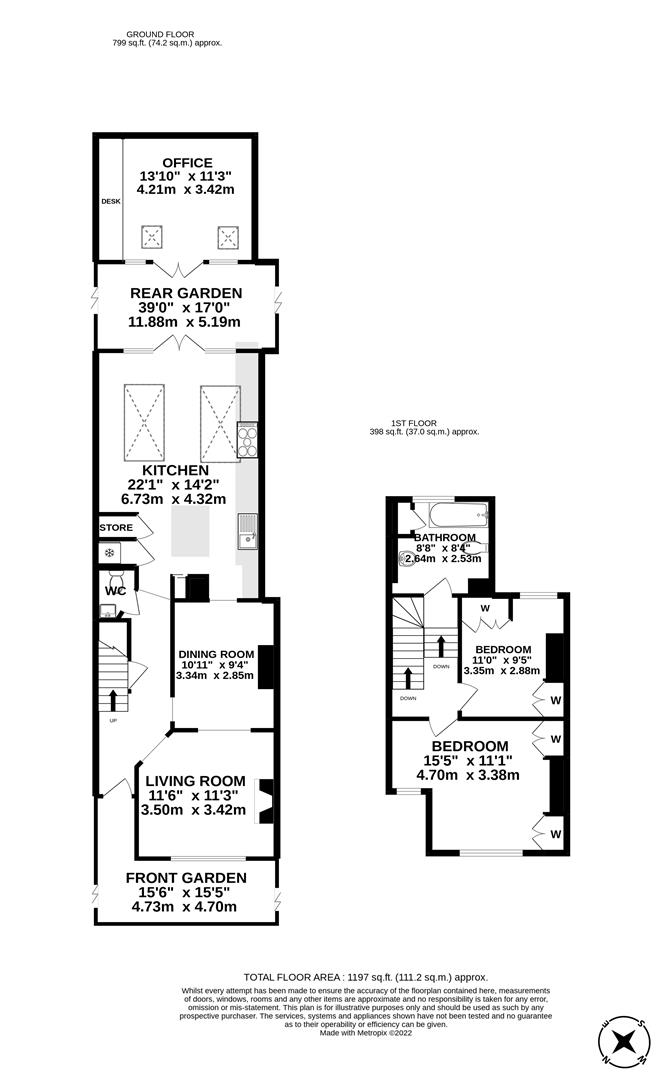 Seymour Road, Hampton Hill, Hampton TW12, 2 bedroom terraced house for