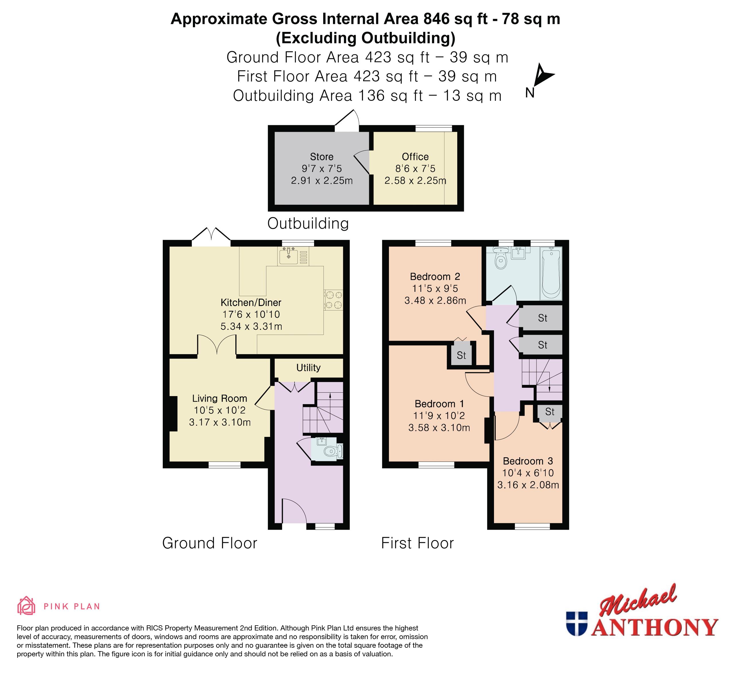 67, Williams Close, Milton Keynes floorplan