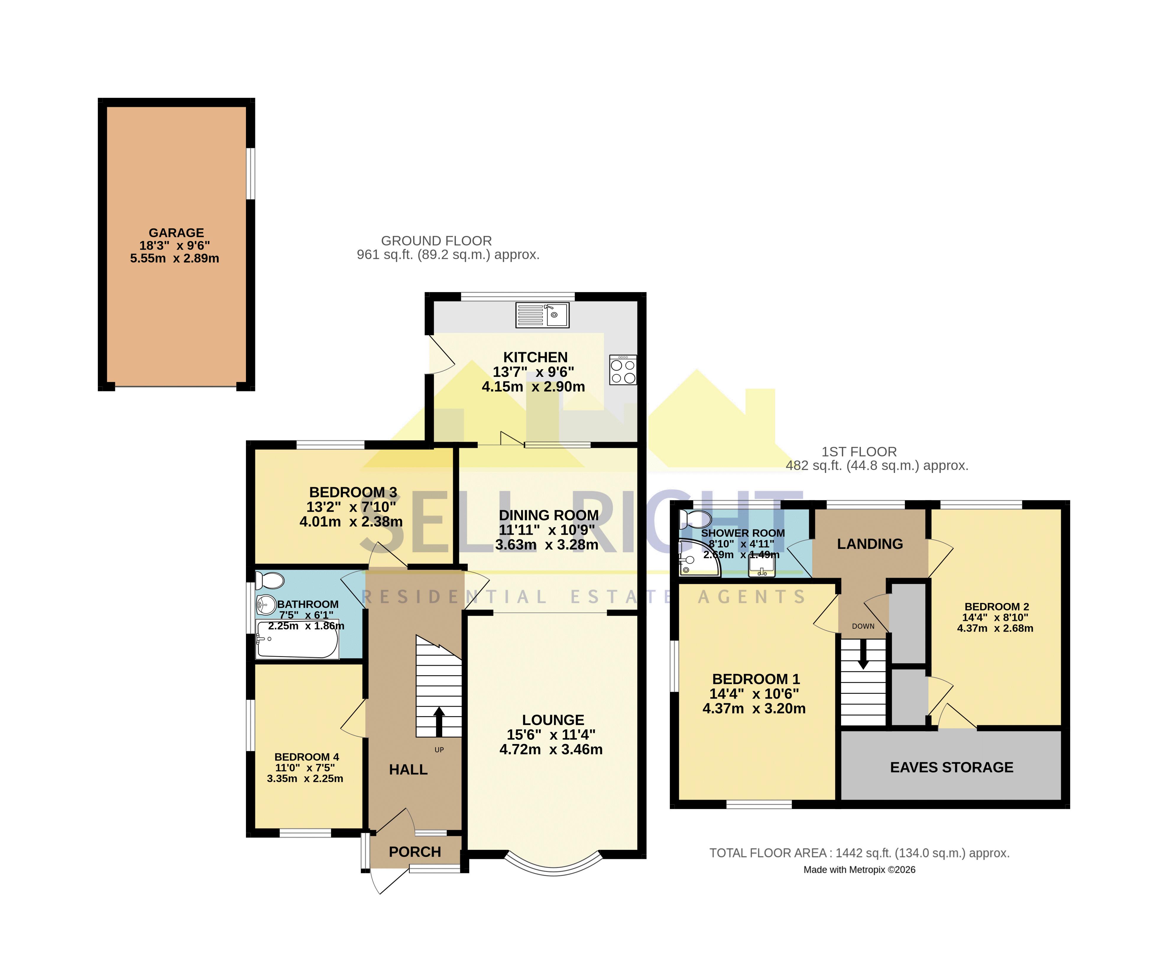 7, Whiterock Drive, Pontypridd floorplan